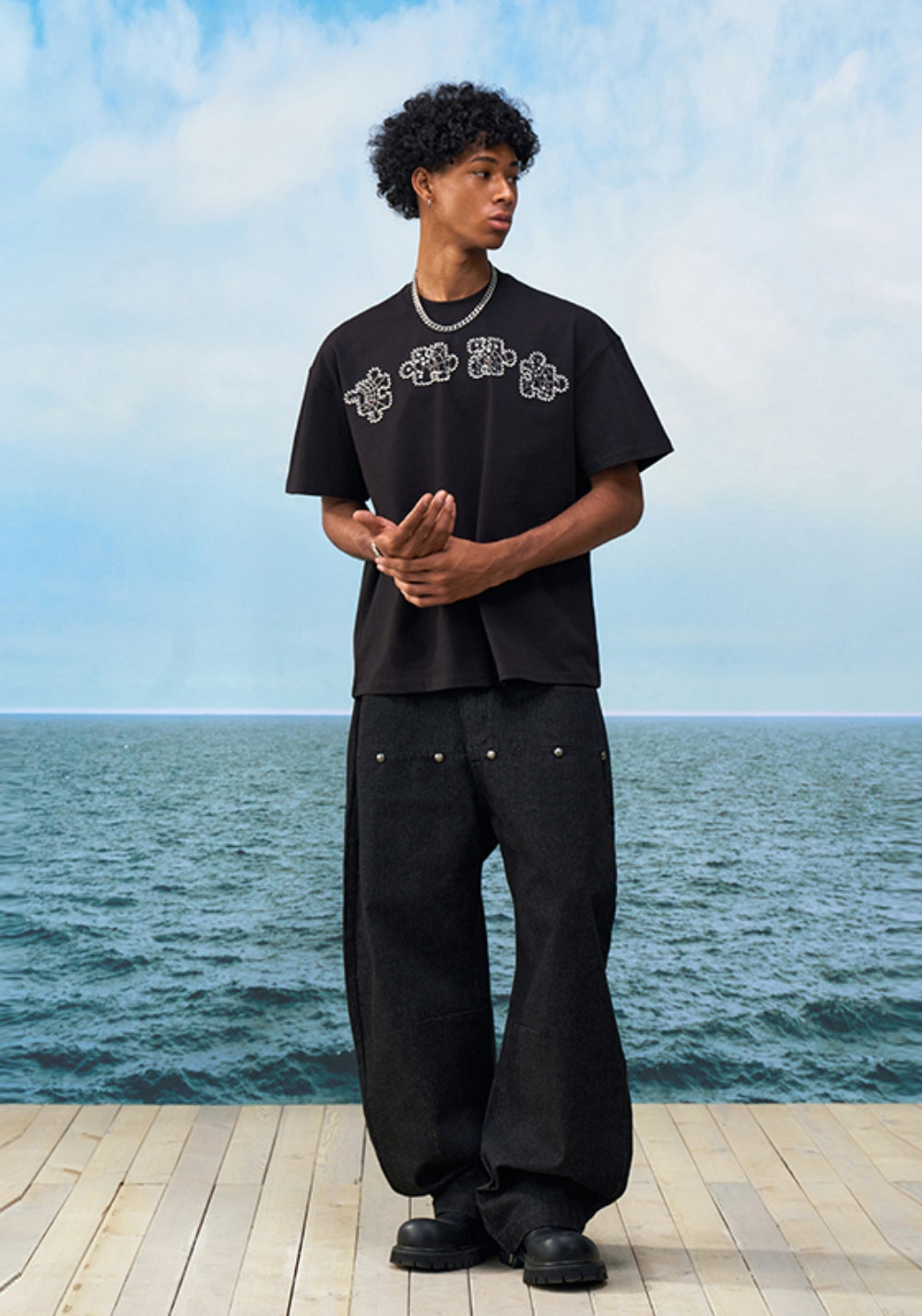 YADcrew丨YADcrew Star-Web Mosaic Tee - PSYLOS 1, YADcrew丨YADcrew Star-Web Mosaic Tee, T-Shirt, YADcrew•JAPAN, PSYLOS 1