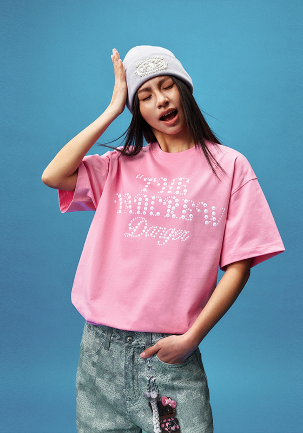 YADcrew丨YADcrew Star-Dot Tee-Pink - PSYLOS 1, YADcrew丨YADcrew Star-Dot Tee-Pink, T-Shirt, YADcrew, PSYLOS 1