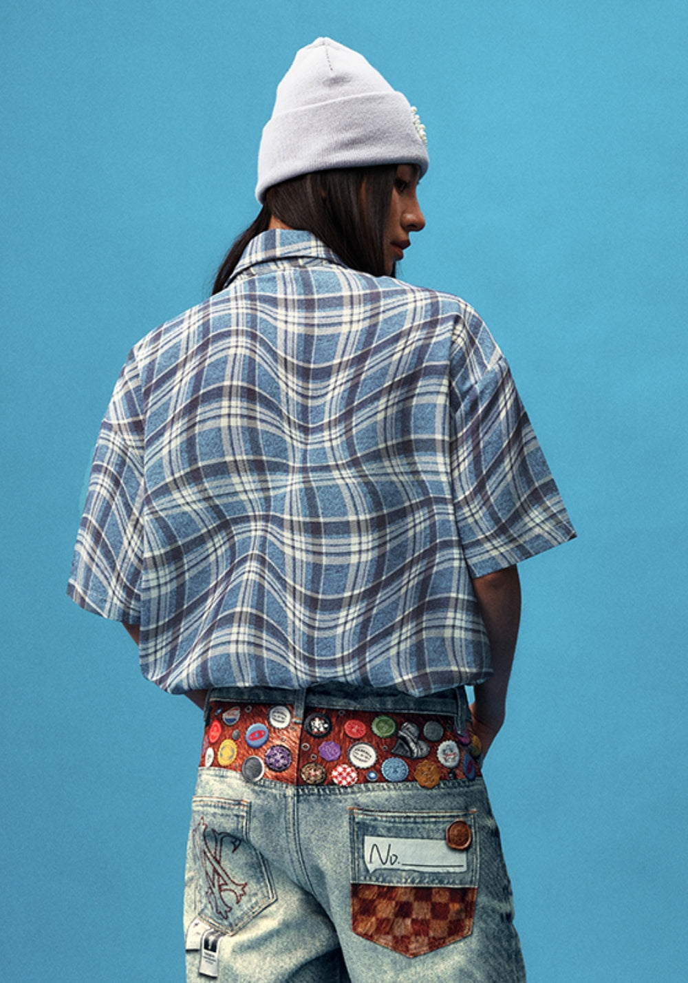 YADcrew丨YADcrew Distorted Check Shirt - PSYLOS 1, YADcrew丨YADcrew Distorted Check Shirt, Shirt, YADcrew, PSYLOS 1