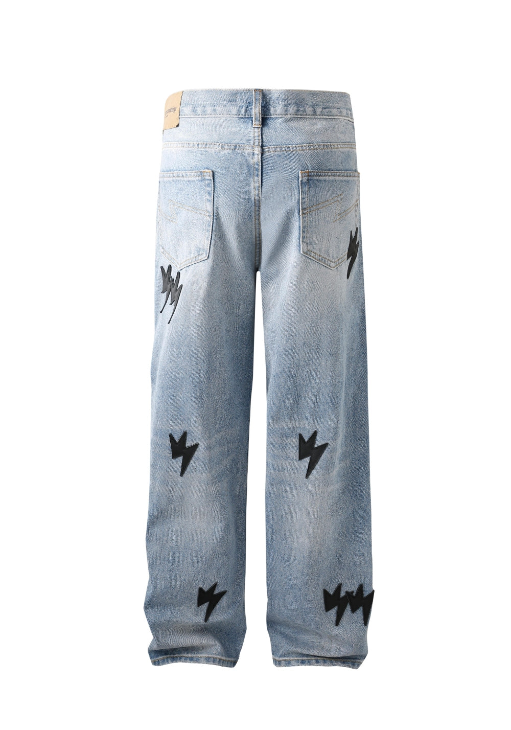 AMEXNOCAP丨Black Lightning Washed Jeans - PSYLOS 1, AMEXNOCAP丨Black Lightning Washed Jeans, Jeans, AMEXNOCAP, PSYLOS 1