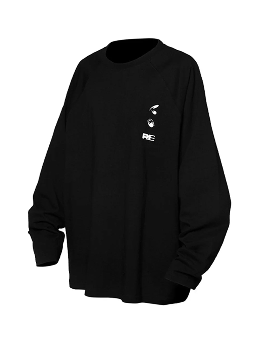 RELABEL丨Camiseta de manga larga estructurada con estampado bicolor