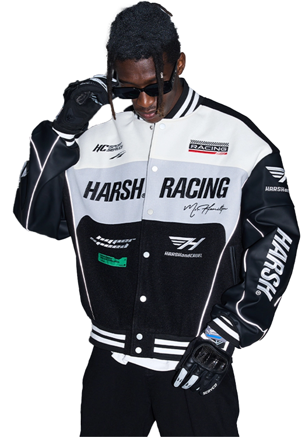 Woolen Racing Baseball Jersey - PSYLOS 1, Woolen Racing Baseball Jersey, Jacket, HARSH AND CRUEL, PSYLOS 1