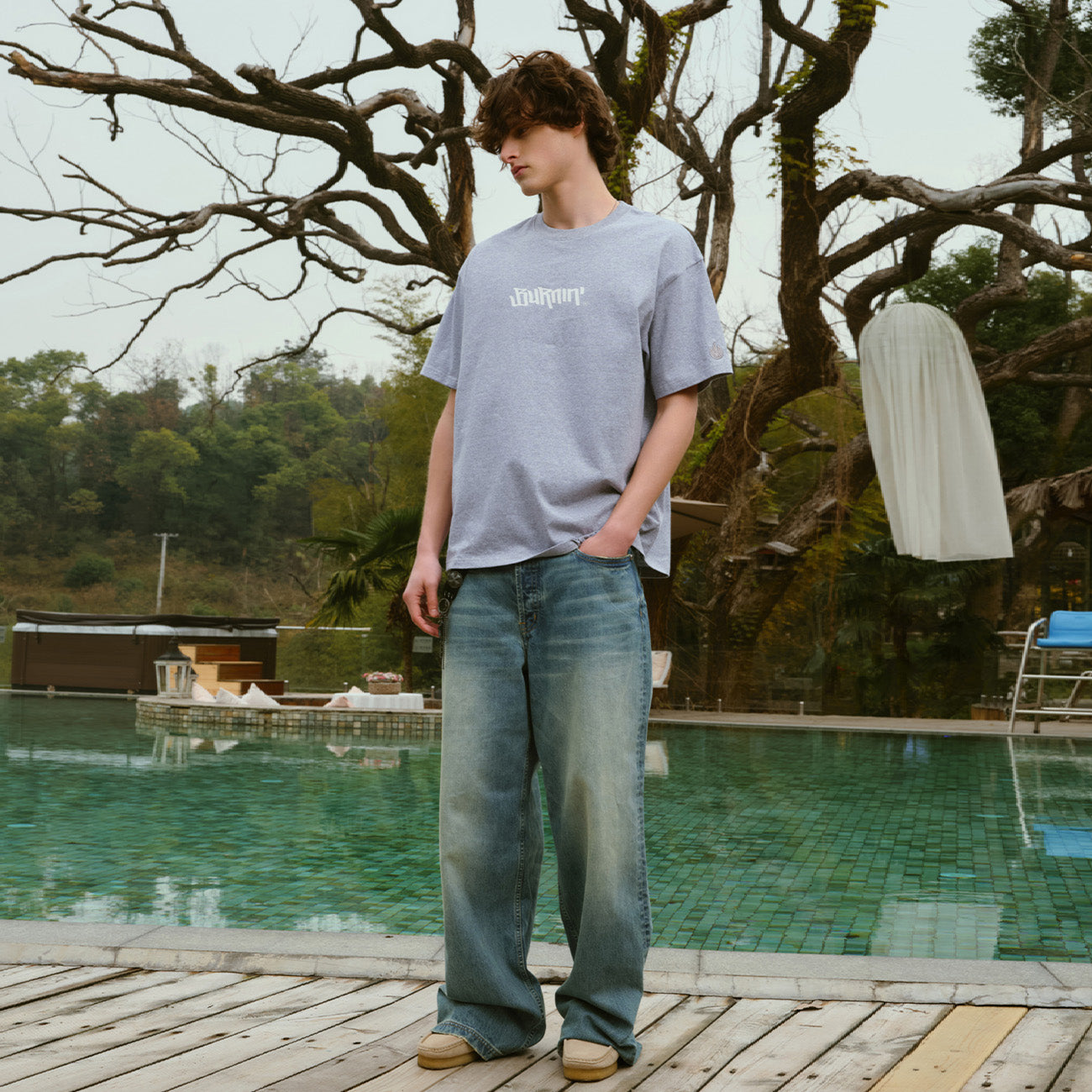 BURNIN HORIZONTAL LOGO CHEST SHORT SLEEVE T-SHIRT - PSYLOS 1, BURNIN HORIZONTAL LOGO CHEST SHORT SLEEVE T-SHIRT, T-Shirt, Burnin, PSYLOS 1