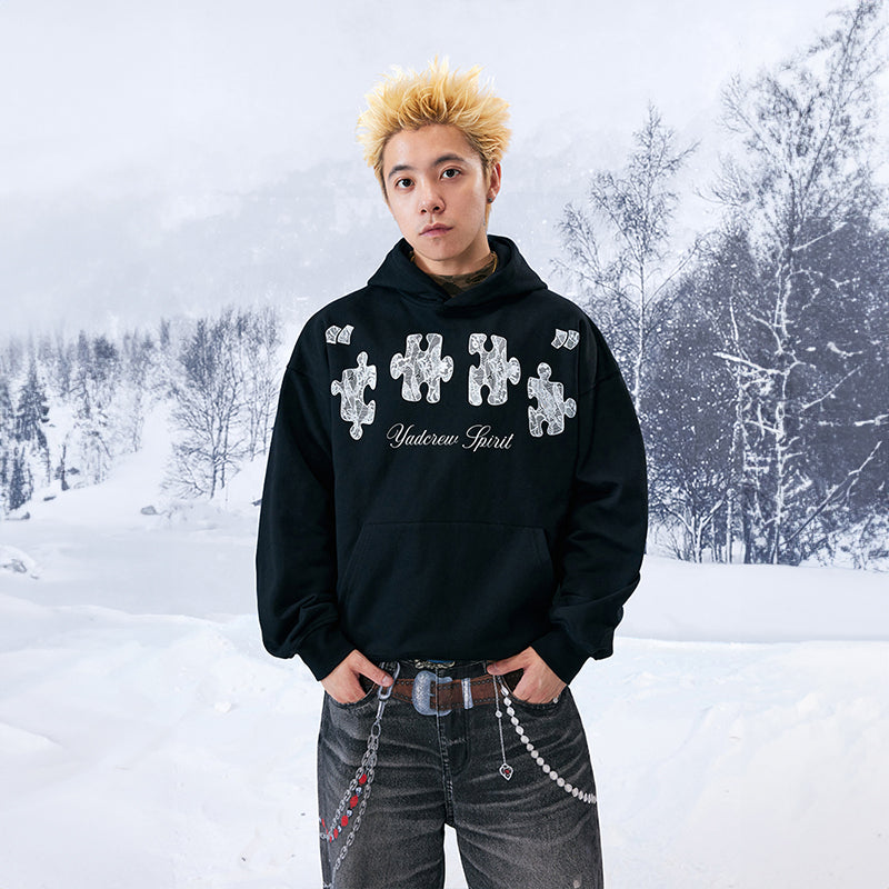 YADcrew | Puzzle Lace Print Hoodie - PSYLOS 1, YADcrew | Puzzle Lace Print Hoodie, Hoodie, YADcrew•JAPAN, PSYLOS 1