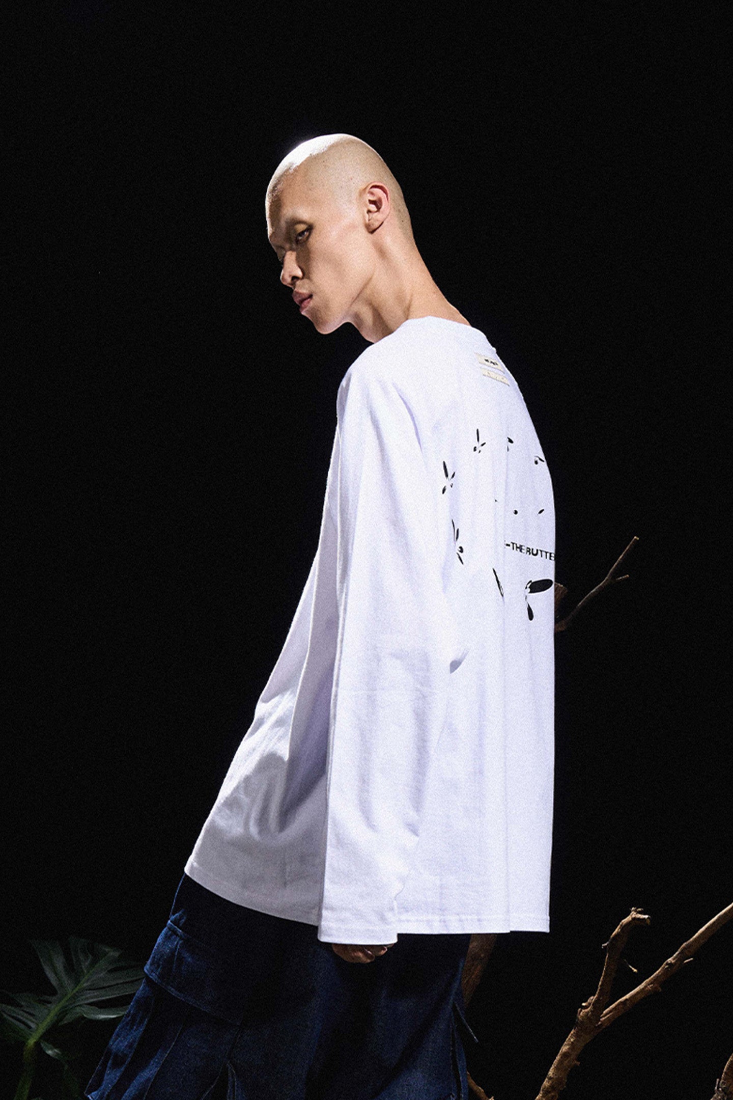 RELABEL丨Two-tone Print Sstructured Long Sleeve T-shirt - PSYLOS 1, RELABEL丨Two-tone Print Sstructured Long Sleeve T-shirt, T-Shirt, RELABEL, PSYLOS 1