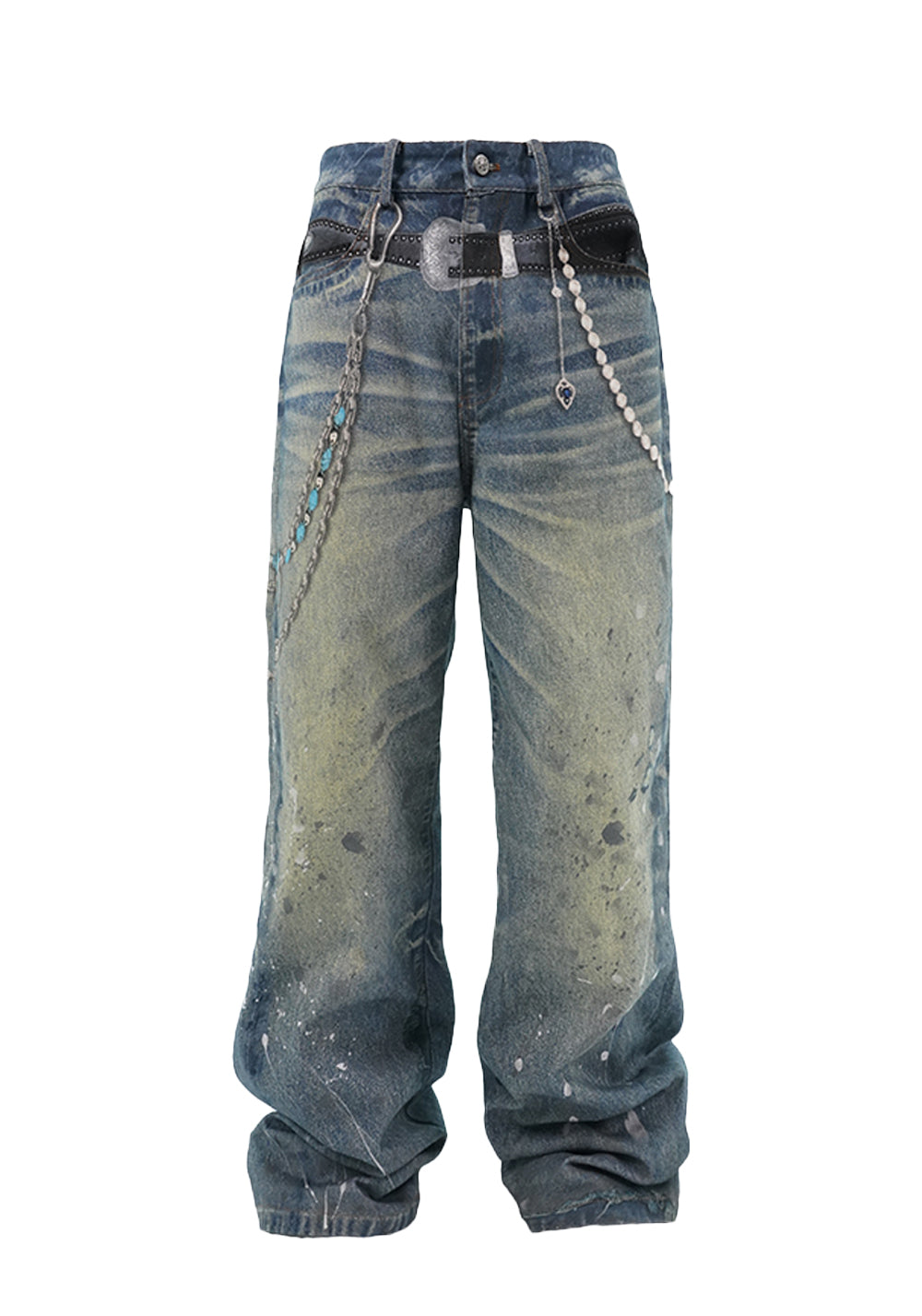 YADcrew丨3D Printed Street Vintage Jeans - PSYLOS 1, YADcrew丨3D Printed Street Vintage Jeans, Jeans, YADcrew•JAPAN, PSYLOS 1