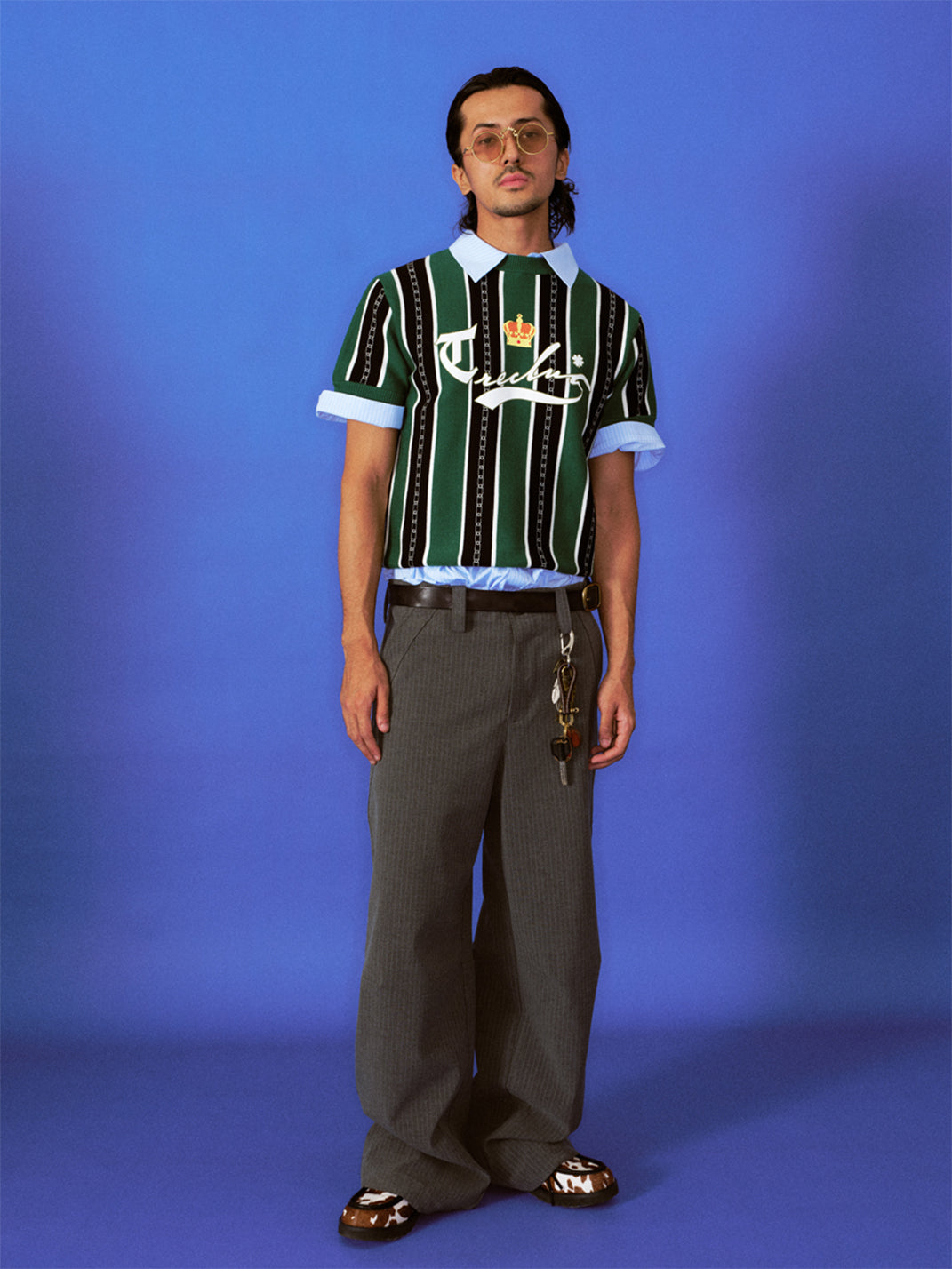 TREclub | Dual-Stripe Pleated Trousers - PSYLOS 1, TREclub | Dual-Stripe Pleated Trousers, Cargo Pants, TREclub•JAPAN, PSYLOS 1