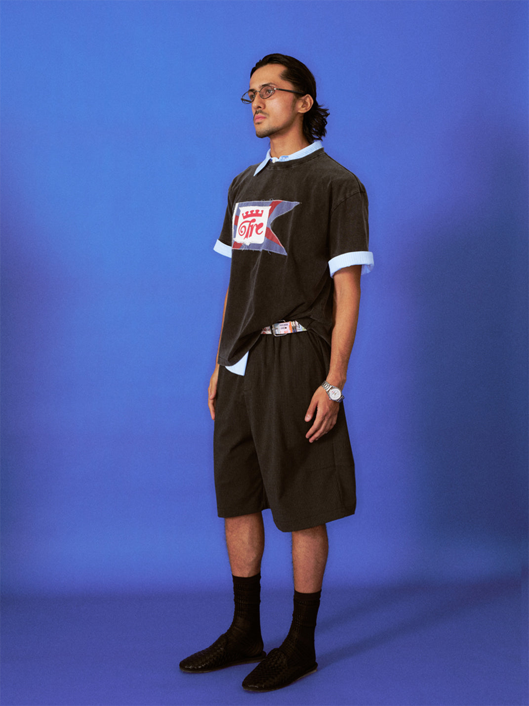 TREclub | Lace Striped Embroidered Capri Pants - PSYLOS 1, TREclub | Lace Striped Embroidered Capri Pants, Shorts, TREclub•JAPAN, PSYLOS 1