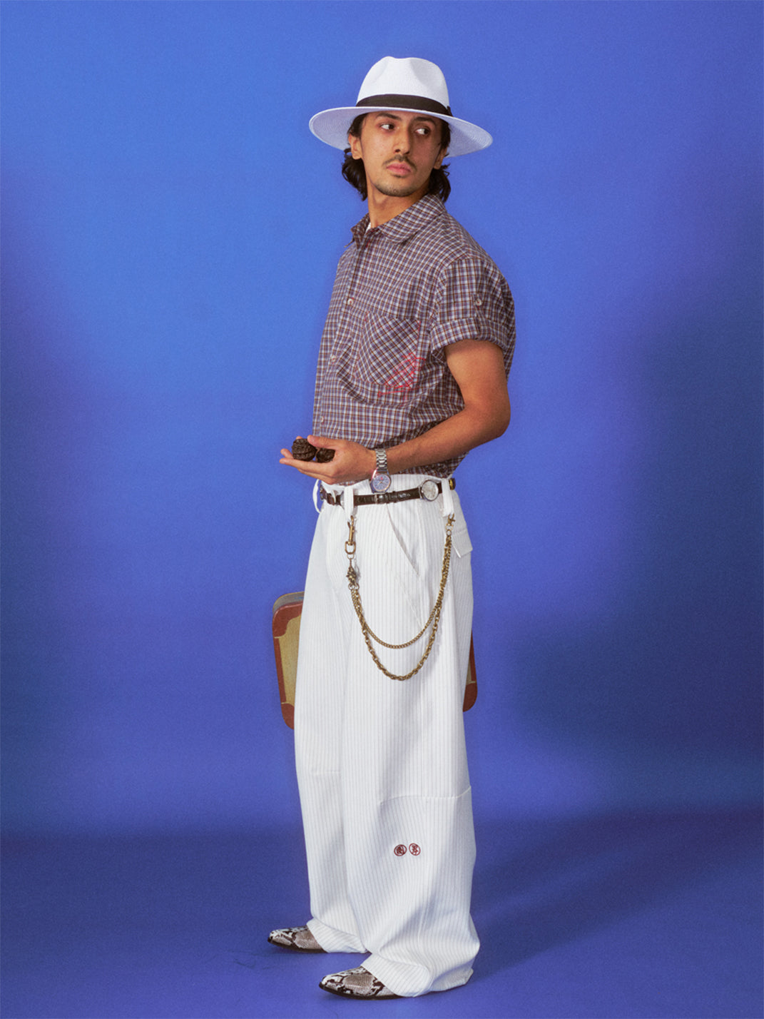 TREclub | Embroidered Roll-Sleeve Striped Shirt - PSYLOS 1, TREclub | Embroidered Roll-Sleeve Striped Shirt, T-Shirt, TREclub•JAPAN, PSYLOS 1