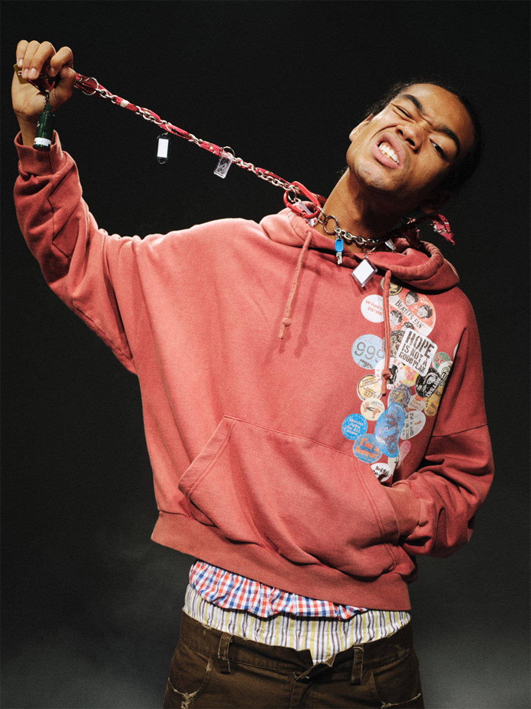 TREclub | Badge Print Washed Sweatshirt - PSYLOS 1, TREclub | Badge Print Washed Sweatshirt, Hoodie, TREclub•JAPAN, PSYLOS 1