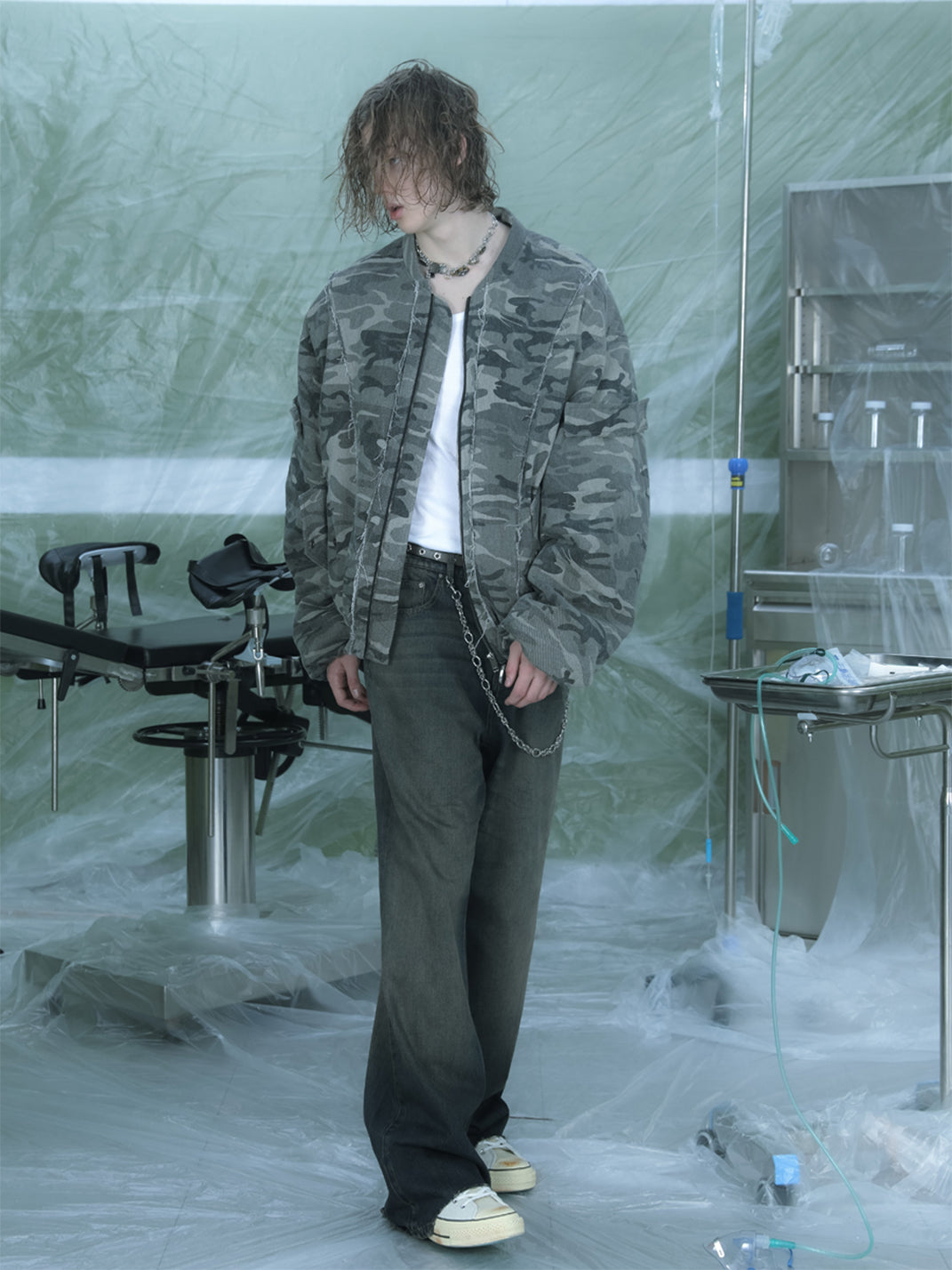 TREclub |  Thick Camouflage Bomber Jacket - PSYLOS 1, TREclub |  Thick Camouflage Bomber Jacket, Jackets, TREclub•JAPAN, PSYLOS 1