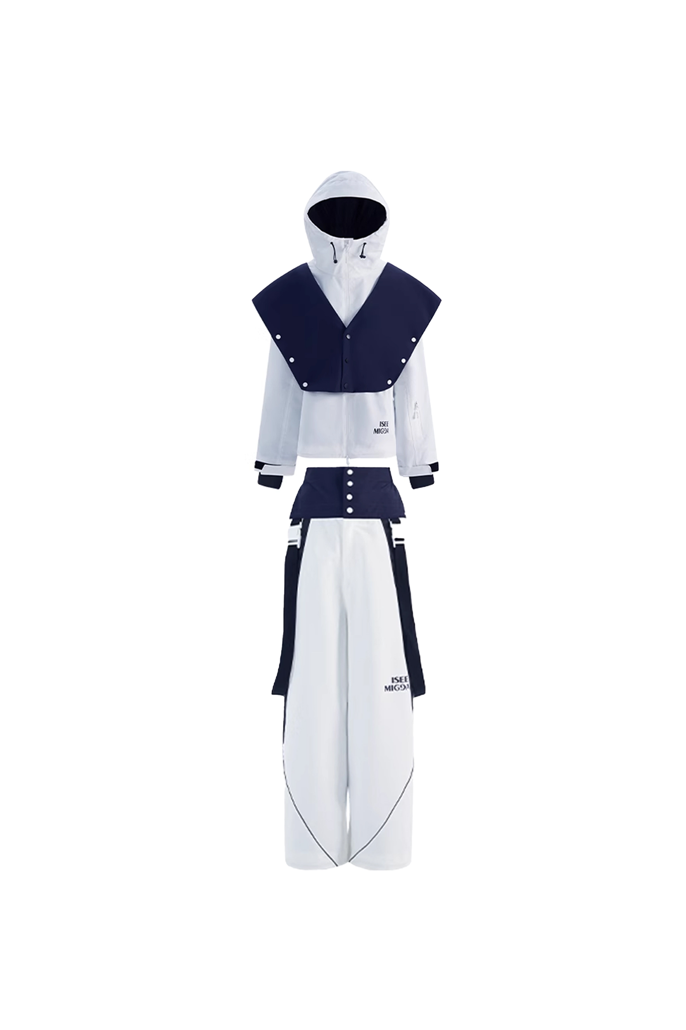 Blue White Sailor Ski Suit