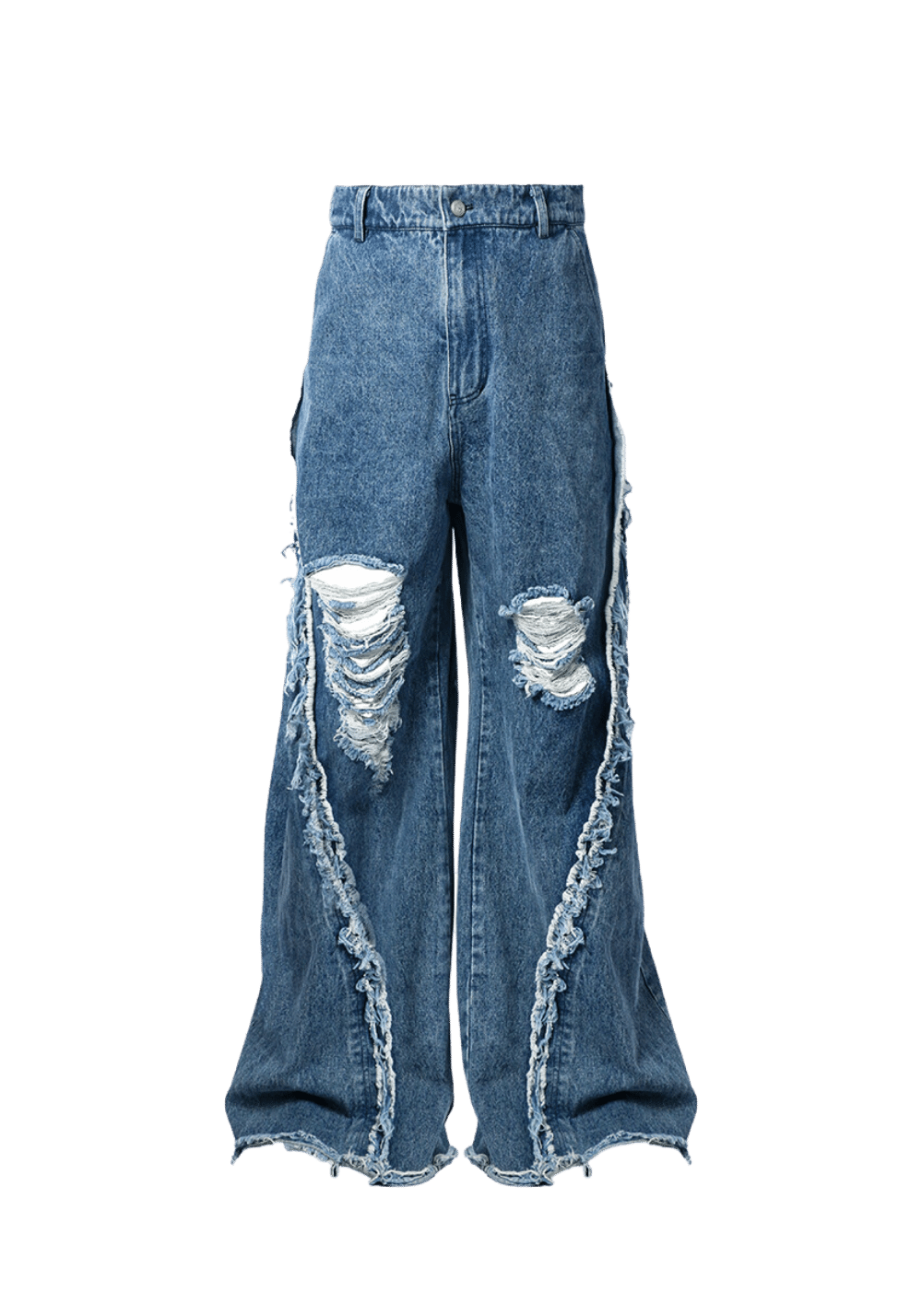 Segmented Washed Denim Jeans - PSYLOS 1, Segmented Washed Denim Jeans, Pants, RELABEL, PSYLOS 1
