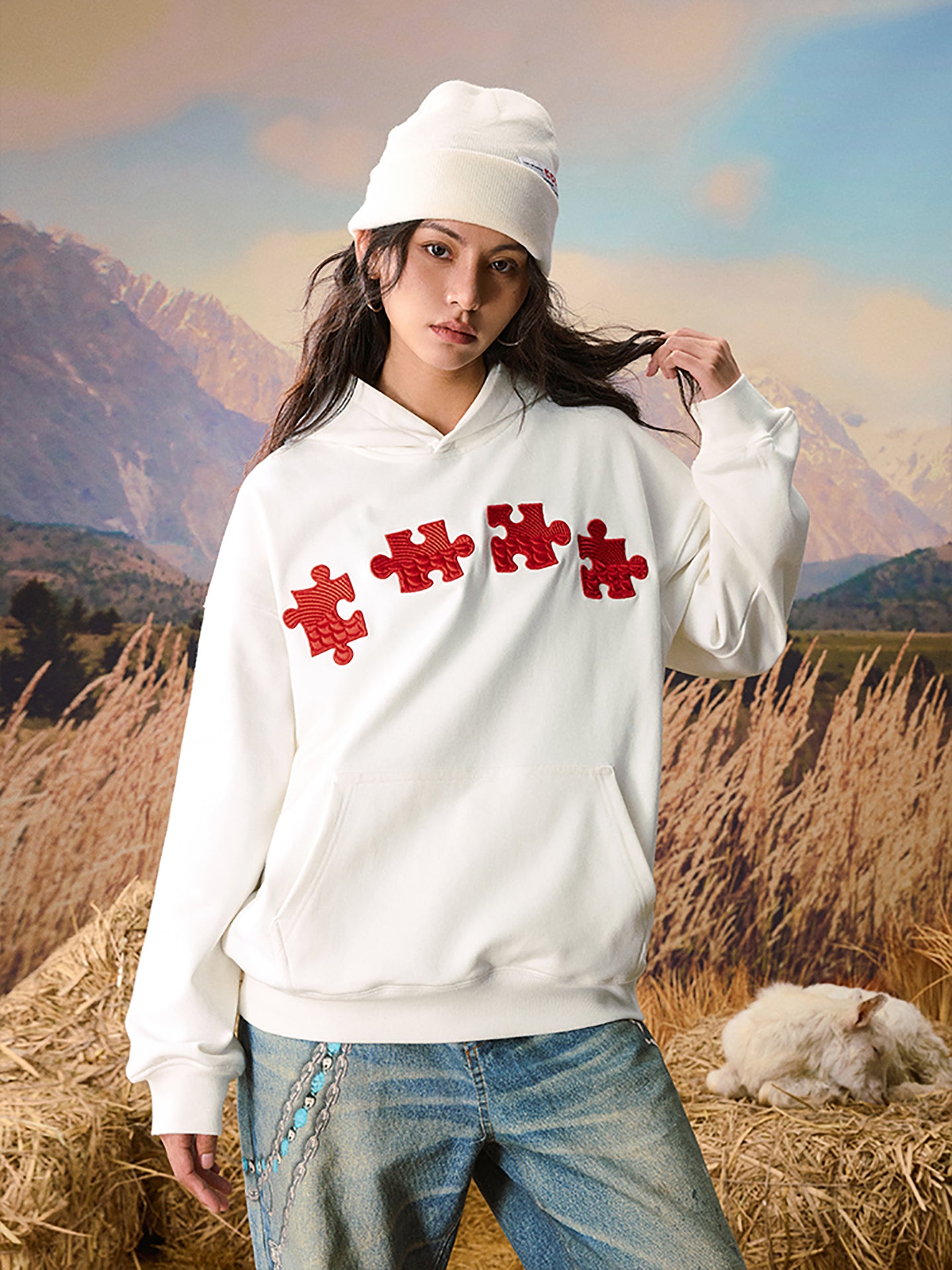 YADcrew | Dragon Scale Embroidered Puzzle Hoodie - PSYLOS 1, YADcrew | Dragon Scale Embroidered Puzzle Hoodie, Hoodie, YADcrew•JAPAN, PSYLOS 1