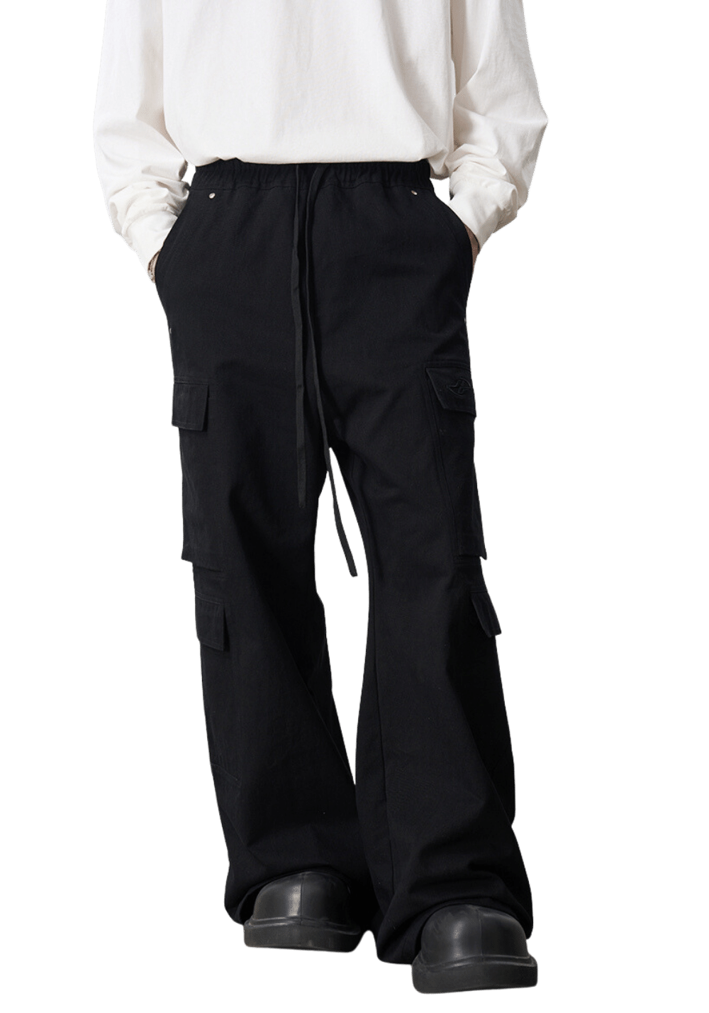 Pleated Wide Leg Cargo Pants - PSYLOS 1, Pleated Wide Leg Cargo Pants, Pants, HARSH AND CRUEL, PSYLOS 1