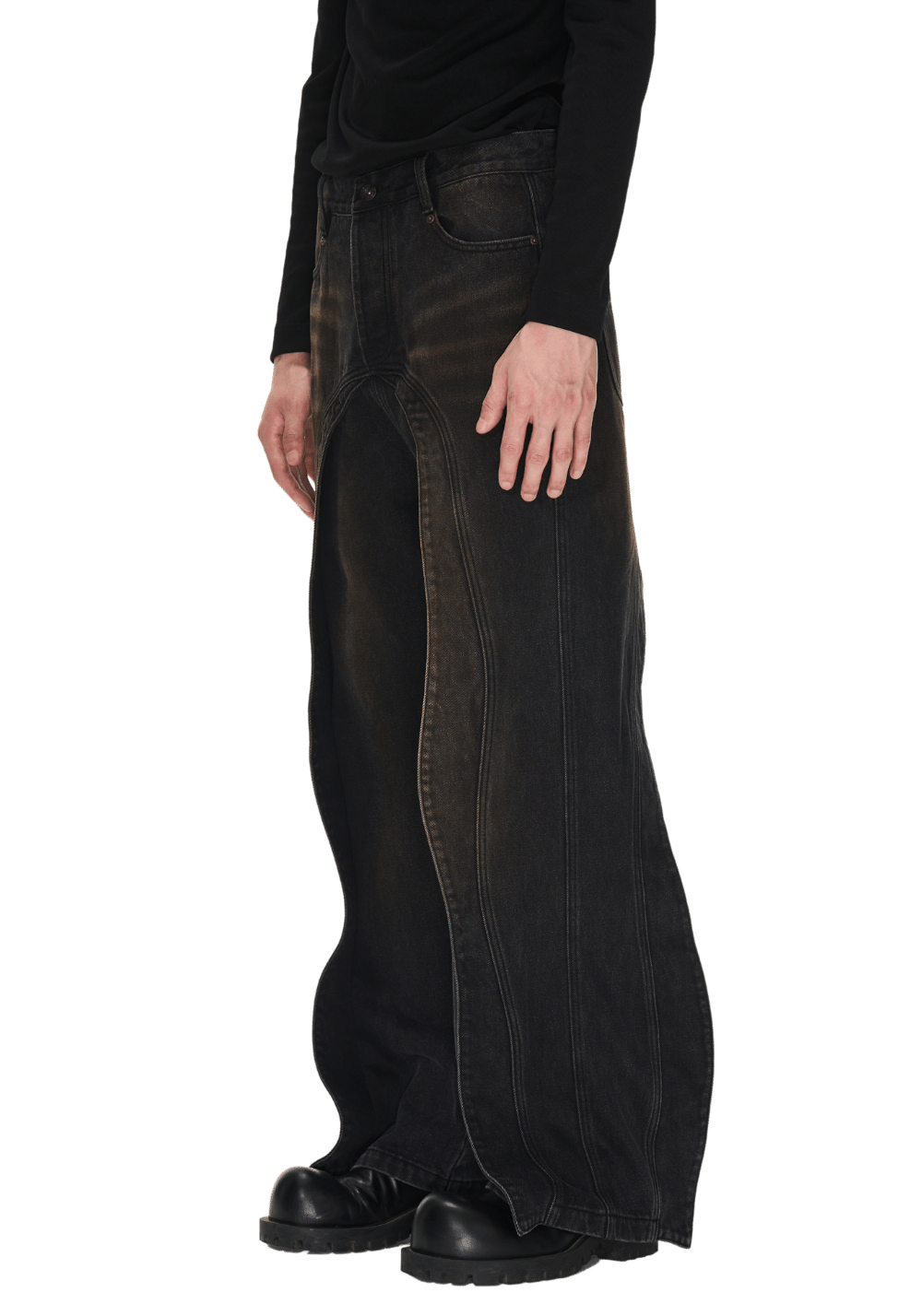 Distressed Straight Leg Denim Jeans - PSYLOS 1, Distressed Straight Leg Denim Jeans, Pants, BLIND NO PLAN, PSYLOS 1