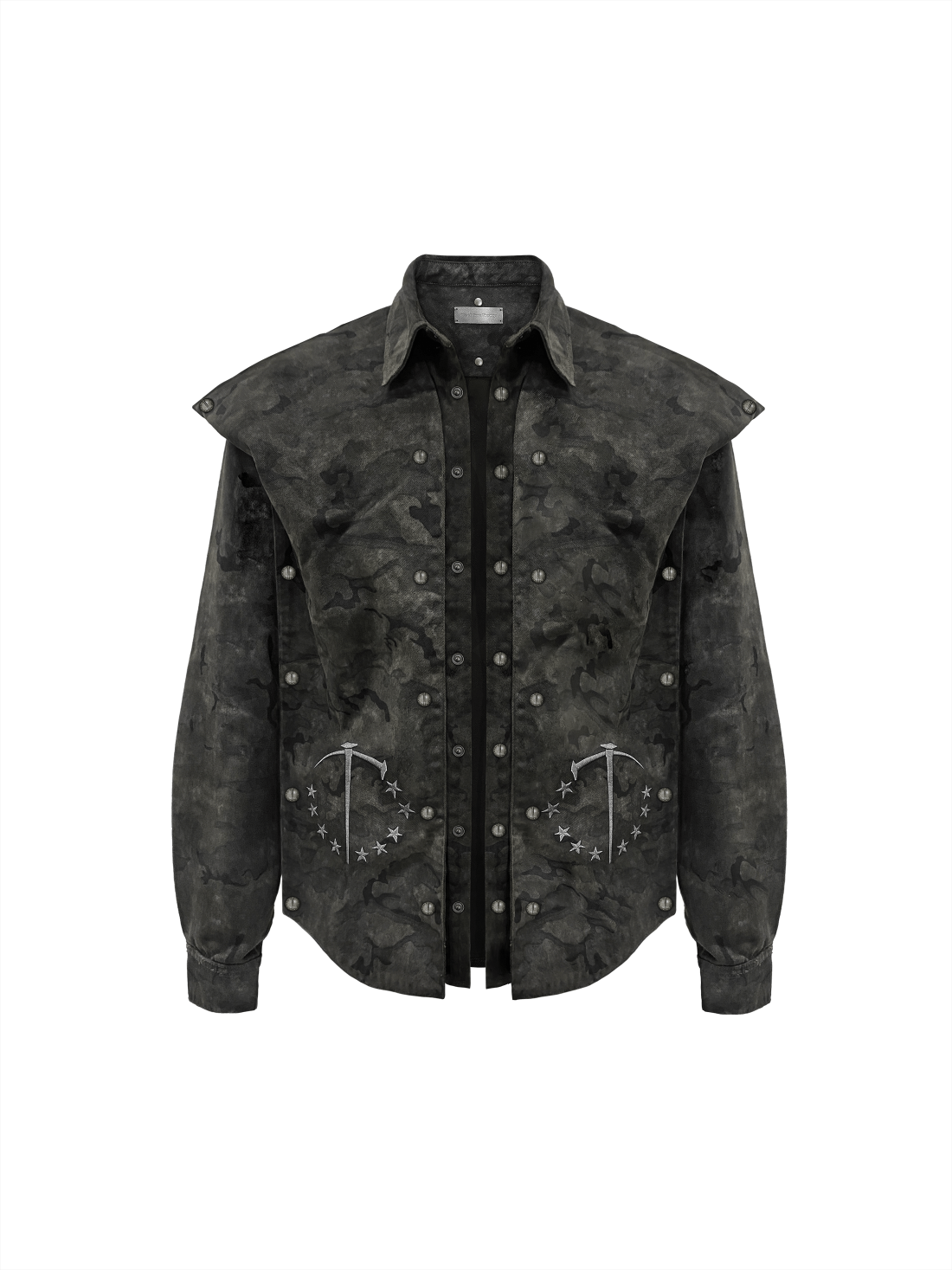 Detachable Camo Work Shirt Jacket