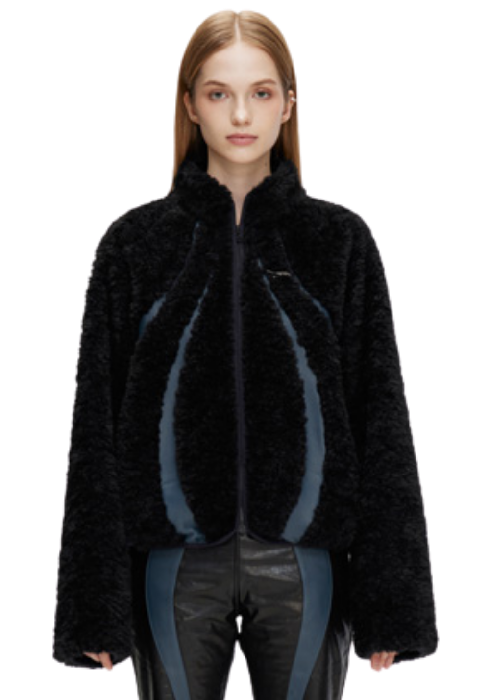 Sherpa Leather Patchwork Jacket - PSYLOS 1, Sherpa Leather Patchwork Jacket, Jacket, The Last Redemption, PSYLOS 1