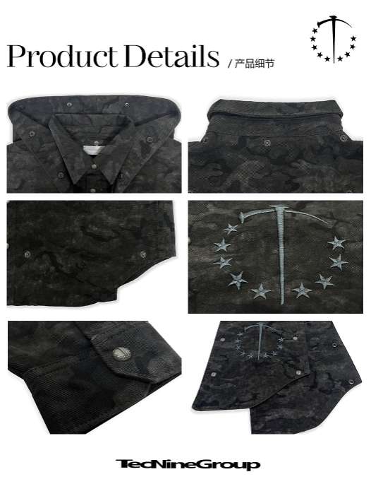 Detachable Camo Work Shirt Jacket - PSYLOS 1, Detachable Camo Work Shirt Jacket, Jacket, TecNineGroup, PSYLOS 1