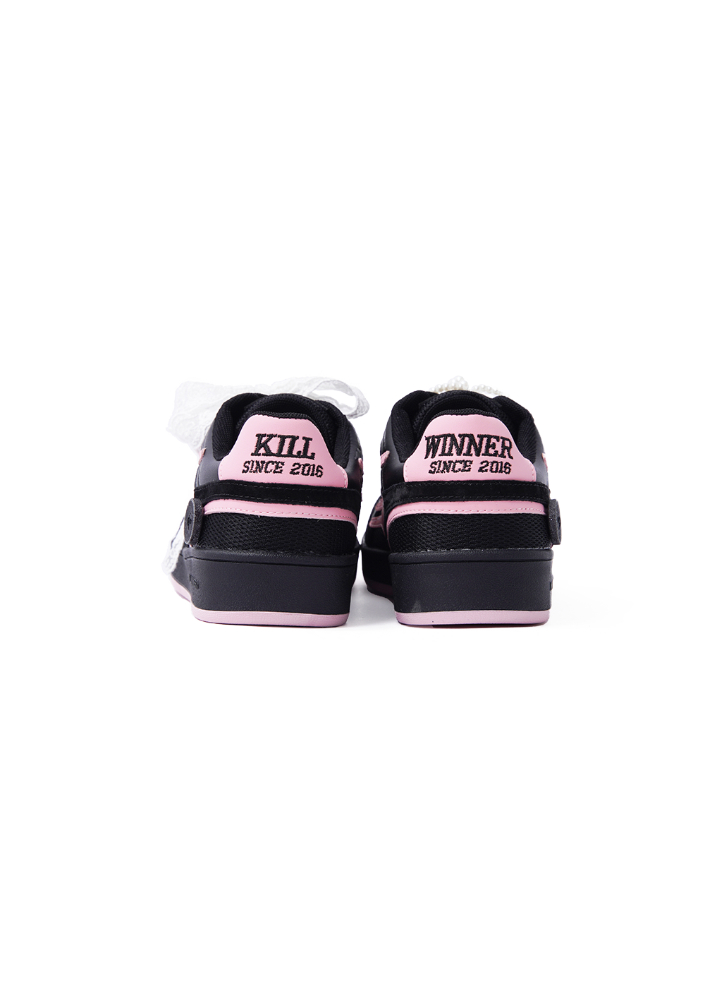 KILLWINNER丨Retro Training Sneaker-Black Pink Bow - PSYLOS 1, KILLWINNER丨Retro Training Sneaker-Black Pink Bow, Retro Trainers, KILLWINNER•JAPAN, PSYLOS 1