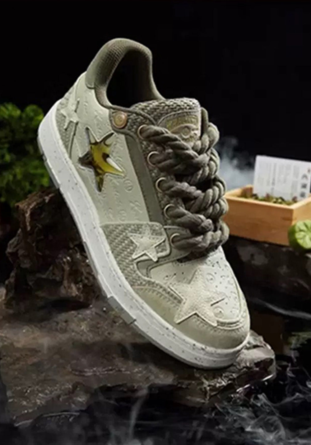 KAALIXTO丨Retro Star Sneakers-West Lake Longjing Tea - PSYLOS 1, KAALIXTO丨Retro Star Sneakers-West Lake Longjing Tea, Skate Shoes, Hype States Sale, PSYLOS 1