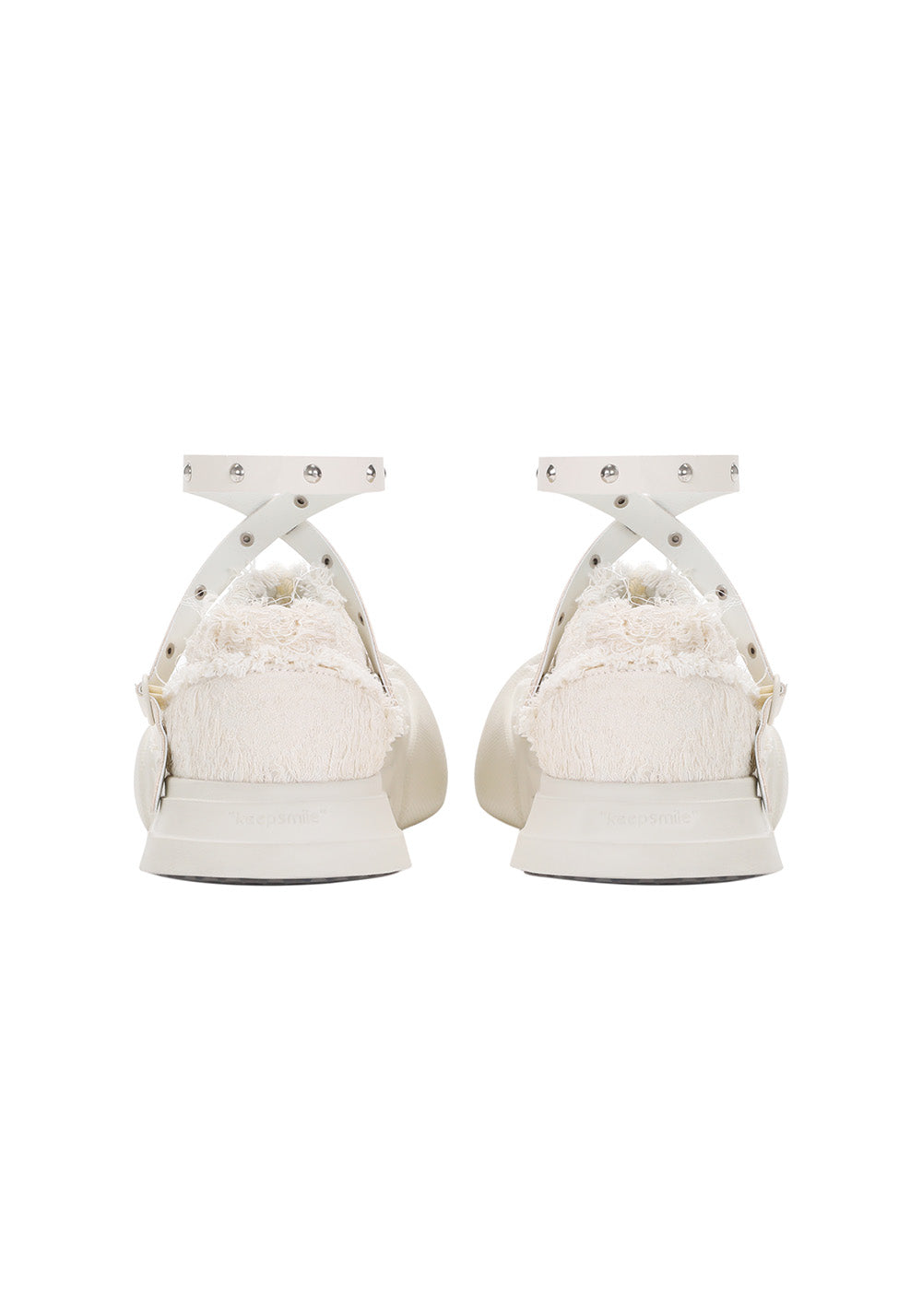 OUDER丨Smile Phantom Canvas Mary Jane Shoes-White - PSYLOS 1, OUDER丨Smile Phantom Canvas Mary Jane Shoes-White, Sandals, OUDER, PSYLOS 1