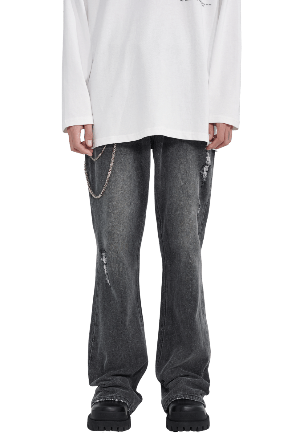Distressed Washed Denim Jeans - PSYLOS 1, Distressed Washed Denim Jeans, Pants, PCLP, PSYLOS 1