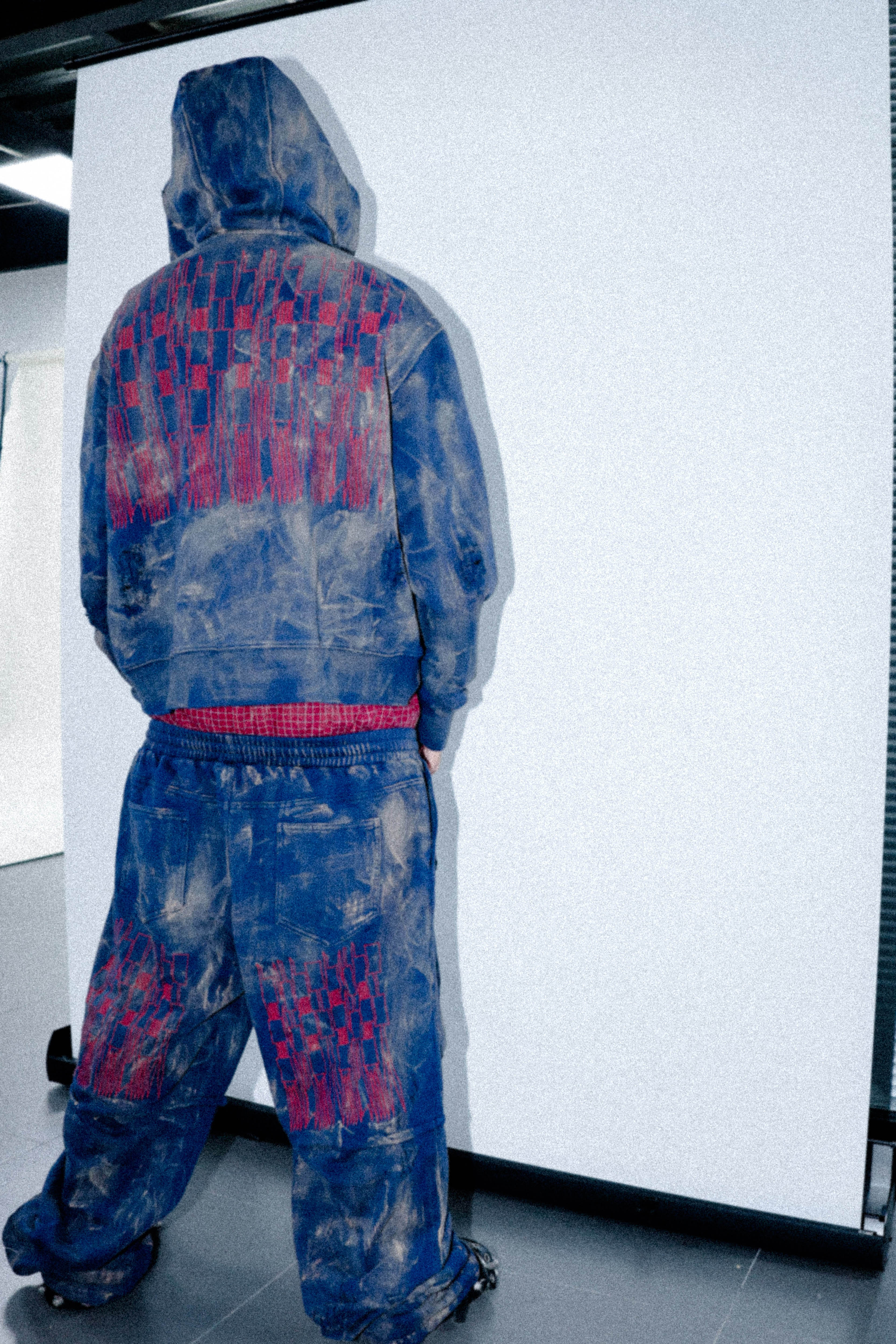 SANSLAWS丨Embroidered Mud-dyed Double-waist Sweatpants - PSYLOS 1, SANSLAWS丨Embroidered Mud-dyed Double-waist Sweatpants, Pants, SANSLAWS, PSYLOS 1