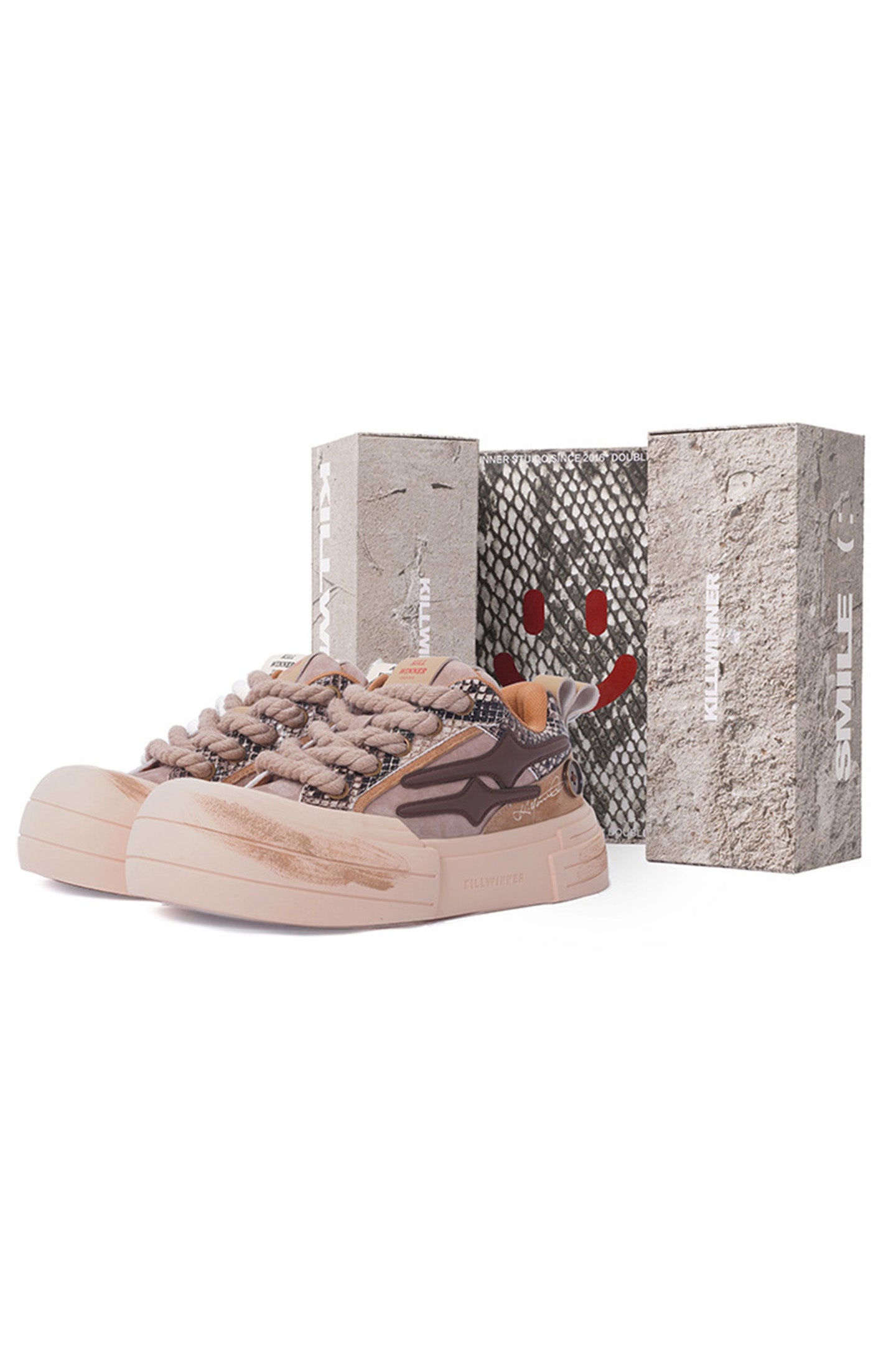 KILLWINNER丨Smile Life Sneaker - Brown - PSYLOS 1, KILLWINNER丨Smile Life Sneaker - Brown, Chunky Sneakers, KILLWINNER•JAPAN, PSYLOS 1