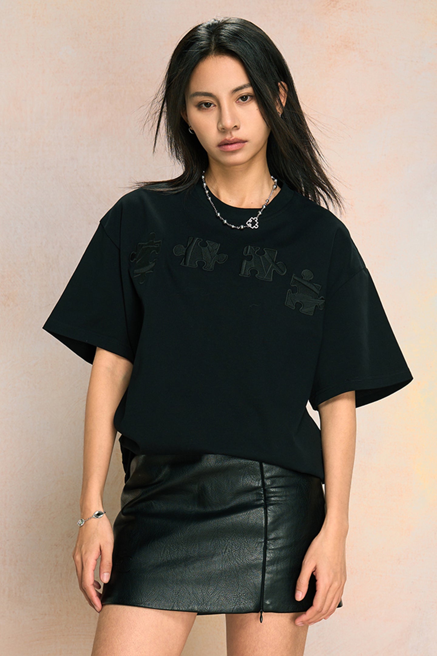 YADcrew | New Style Puzzle Texture Trendy All-Match Casual Short-Sleeved T-Shirt - PSYLOS 1, YADcrew | New Style Puzzle Texture Trendy All-Match Casual Short-Sleeved T-Shirt, T-Shirt, YADcrew•JAPAN, PSYLOS 1