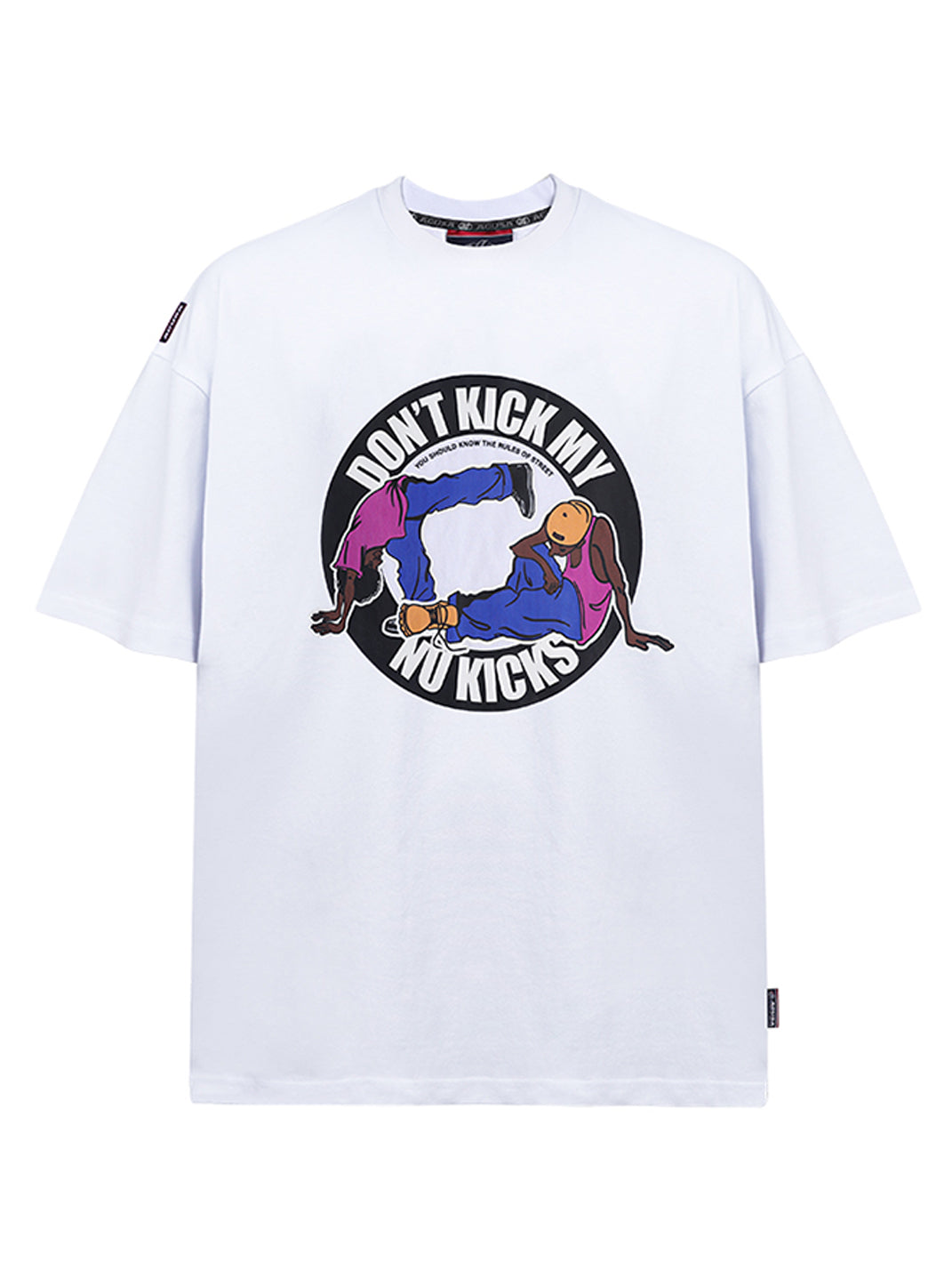 ACUSA | "DON'T KICK MY KICKS" Oversized Cotton Tee - PSYLOS 1, ACUSA | "DON'T KICK MY KICKS" Oversized Cotton Tee, Tops, ACUSA, PSYLOS 1