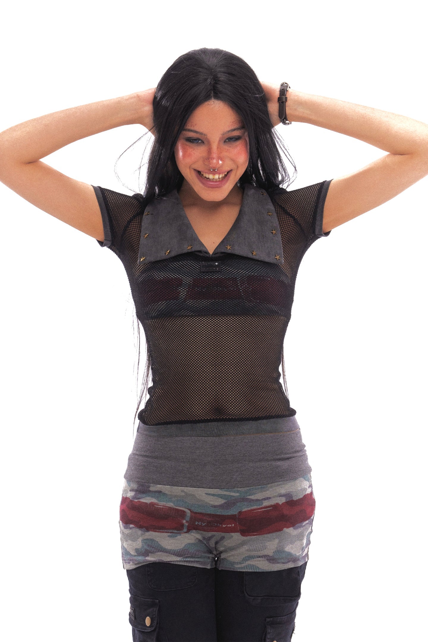 Original Belt Print Shorts - PSYLOS 1, Original Belt Print Shorts, Shorts, NyDkyel, PSYLOS 1