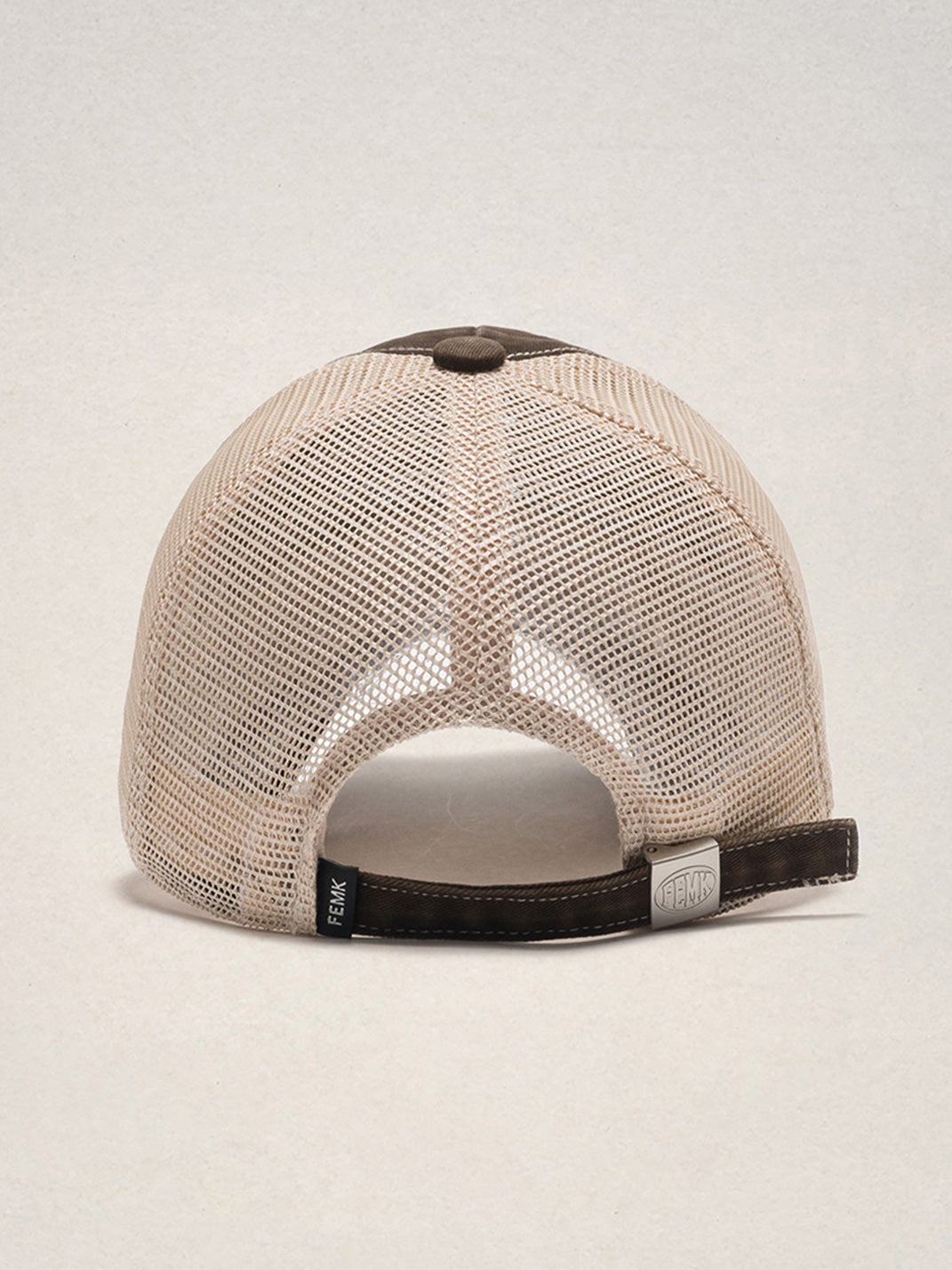 FLEAMARKET | Color Block Patchwork Curve Brim Trucker Hat - PSYLOS 1, FLEAMARKET | Color Block Patchwork Curve Brim Trucker Hat, Hats, FLEAMARKET, PSYLOS 1