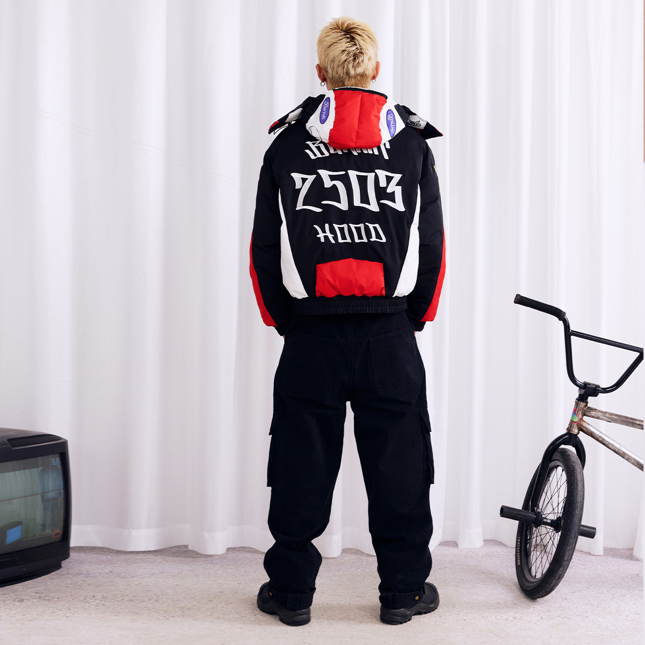 BURNIN* "2503" Helmet Deconstructed Racing Cotton Jacket - PSYLOS 1, BURNIN* "2503" Helmet Deconstructed Racing Cotton Jacket, Jacket, Burnin, PSYLOS 1