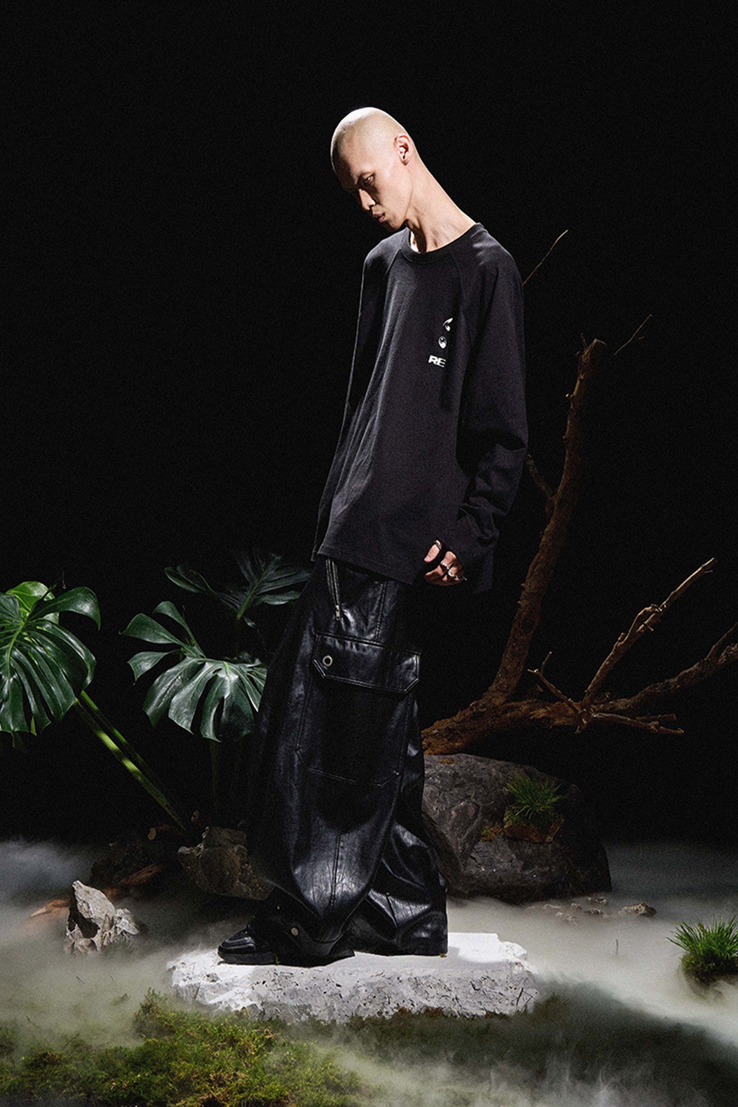 RELABEL丨Pleated Tapered Leather Pants - PSYLOS 1, RELABEL丨Pleated Tapered Leather Pants, Pants, RELABEL, PSYLOS 1