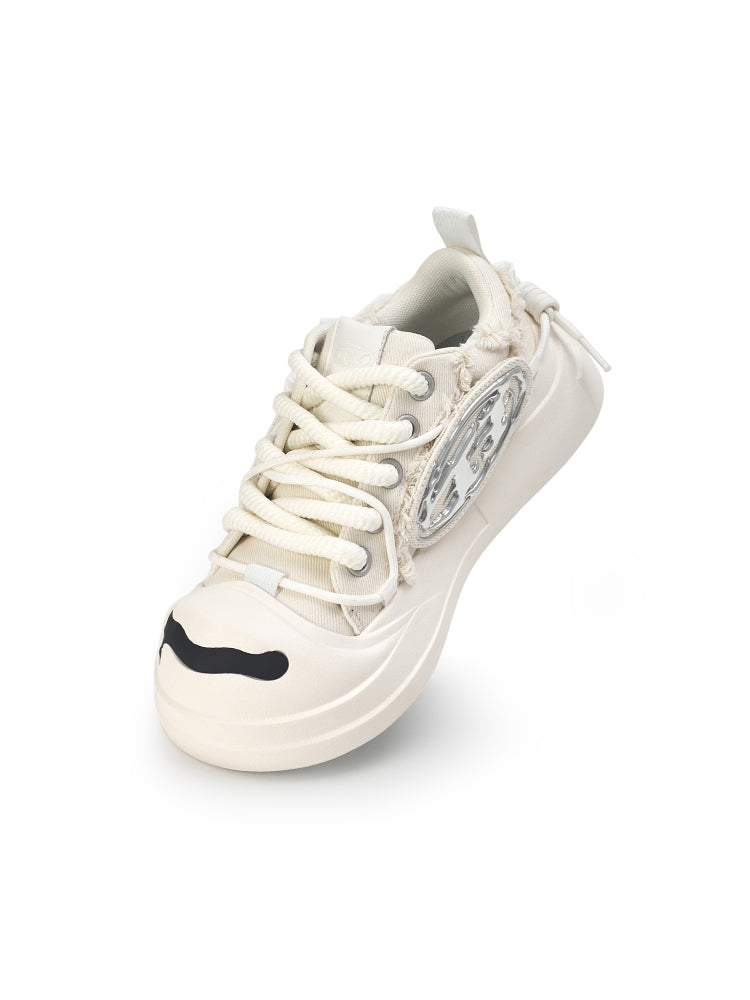 Open Smile Canvas Shoes-White - PSYLOS 1, Open Smile Canvas Shoes-White, Shoes, H52, PSYLOS 1