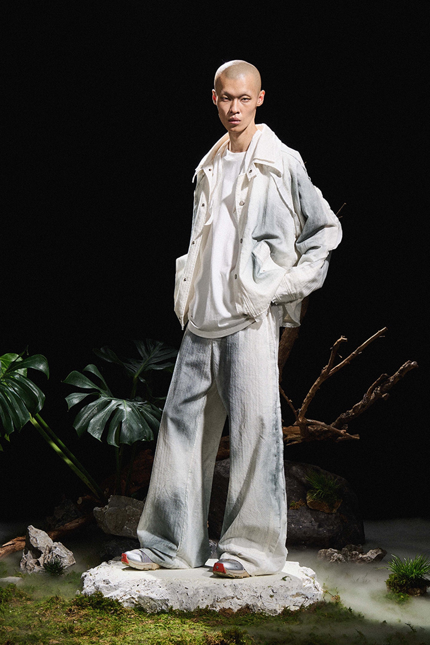 RELABEL丨Ripped Washed Casual Pants - PSYLOS 1, RELABEL丨Ripped Washed Casual Pants, Pants, RELABEL, PSYLOS 1