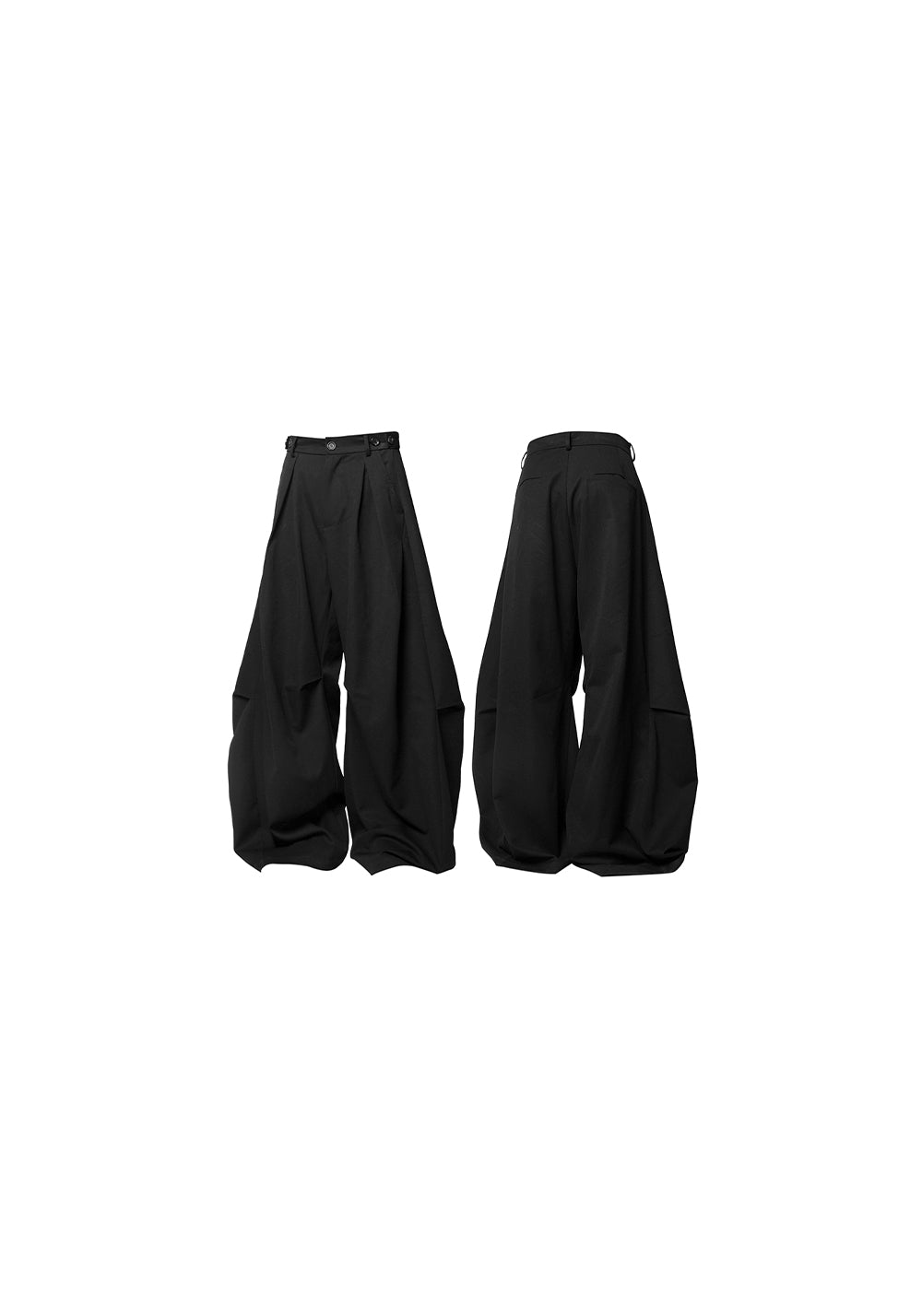 RELABEL丨Pleated And Draped Loose-Fitting Scimitar Suit Pants - PSYLOS 1, RELABEL丨Pleated And Draped Loose-Fitting Scimitar Suit Pants, Pants, RELABEL, PSYLOS 1