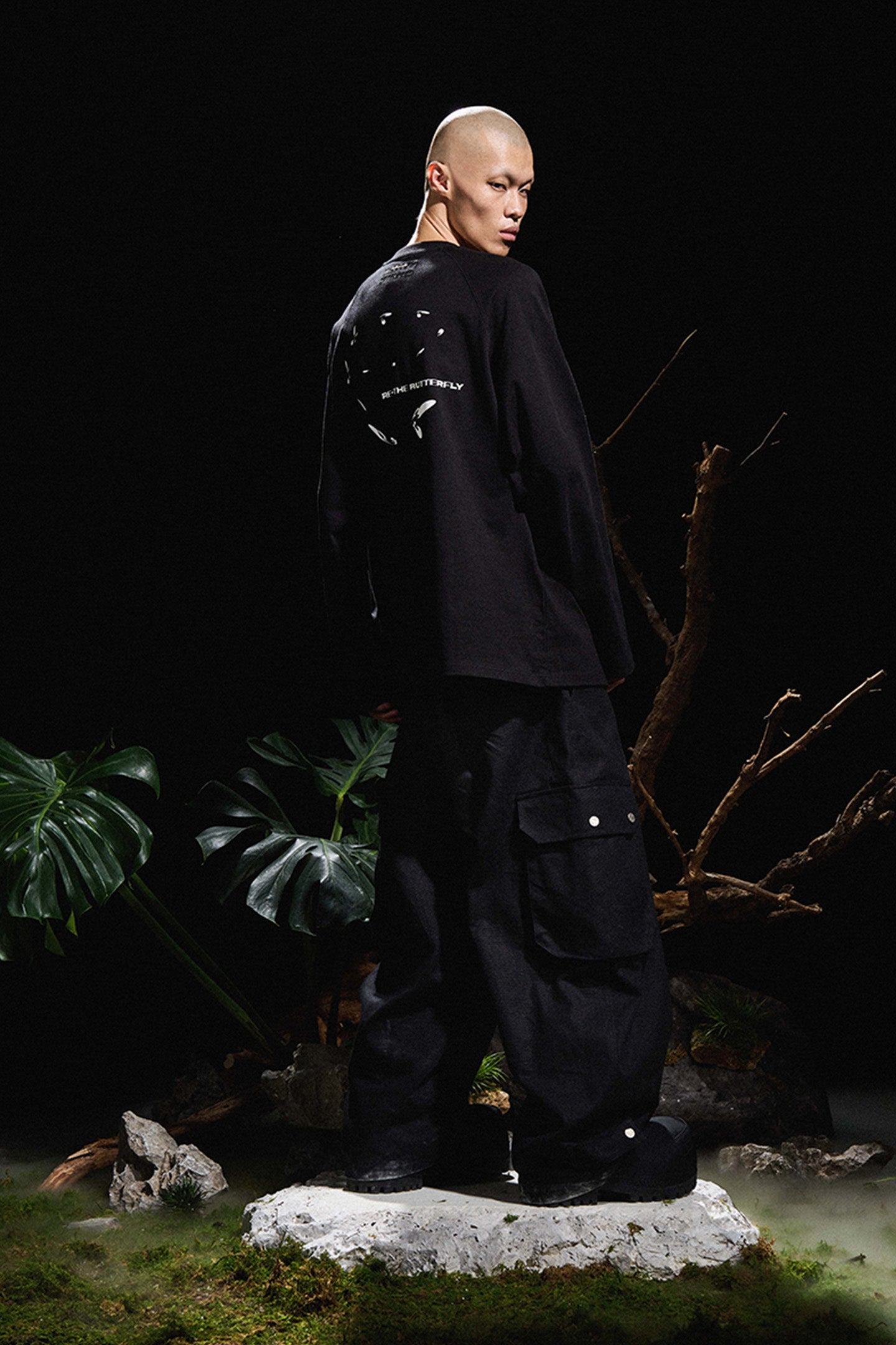 RELABEL丨Removable Scarf Pleated Silhouette Trousers - PSYLOS 1, RELABEL丨Removable Scarf Pleated Silhouette Trousers, Pants, RELABEL, PSYLOS 1