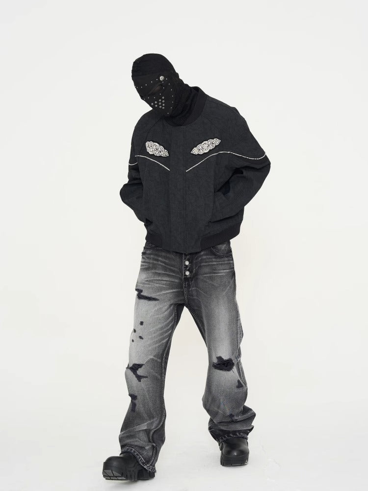 GLACIERBOY丨Rhinestone-Embellished Jacket - PSYLOS 1, GLACIERBOY丨Rhinestone-Embellished Jacket, Jacket, GLACIERBOY•JAPAN, PSYLOS 1