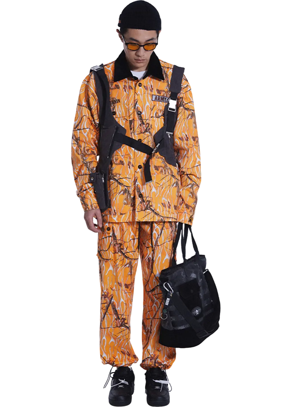 Fire Pattern Camouflage Combat Shirt - PSYLOS 1, Fire Pattern Camouflage Combat Shirt, Shirt, Burnin, PSYLOS 1