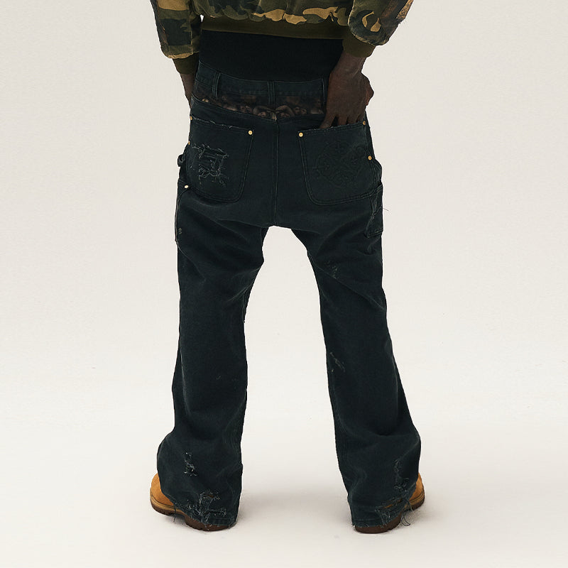 GLACIERBOY丨RAP STAR SERIES Ink Wash Jeans - PSYLOS 1, GLACIERBOY丨RAP STAR SERIES Ink Wash Jeans, Jeans, GLACIERBOY•JAPAN, PSYLOS 1