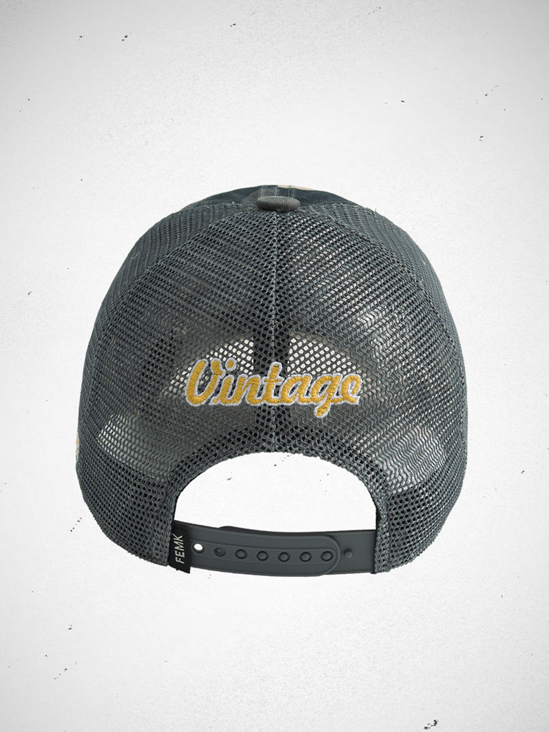 FLEAMARKET | Camo "F" Curve Brim Trucker Hat - PSYLOS 1, FLEAMARKET | Camo "F" Curve Brim Trucker Hat, Hats, FLEAMARKET, PSYLOS 1