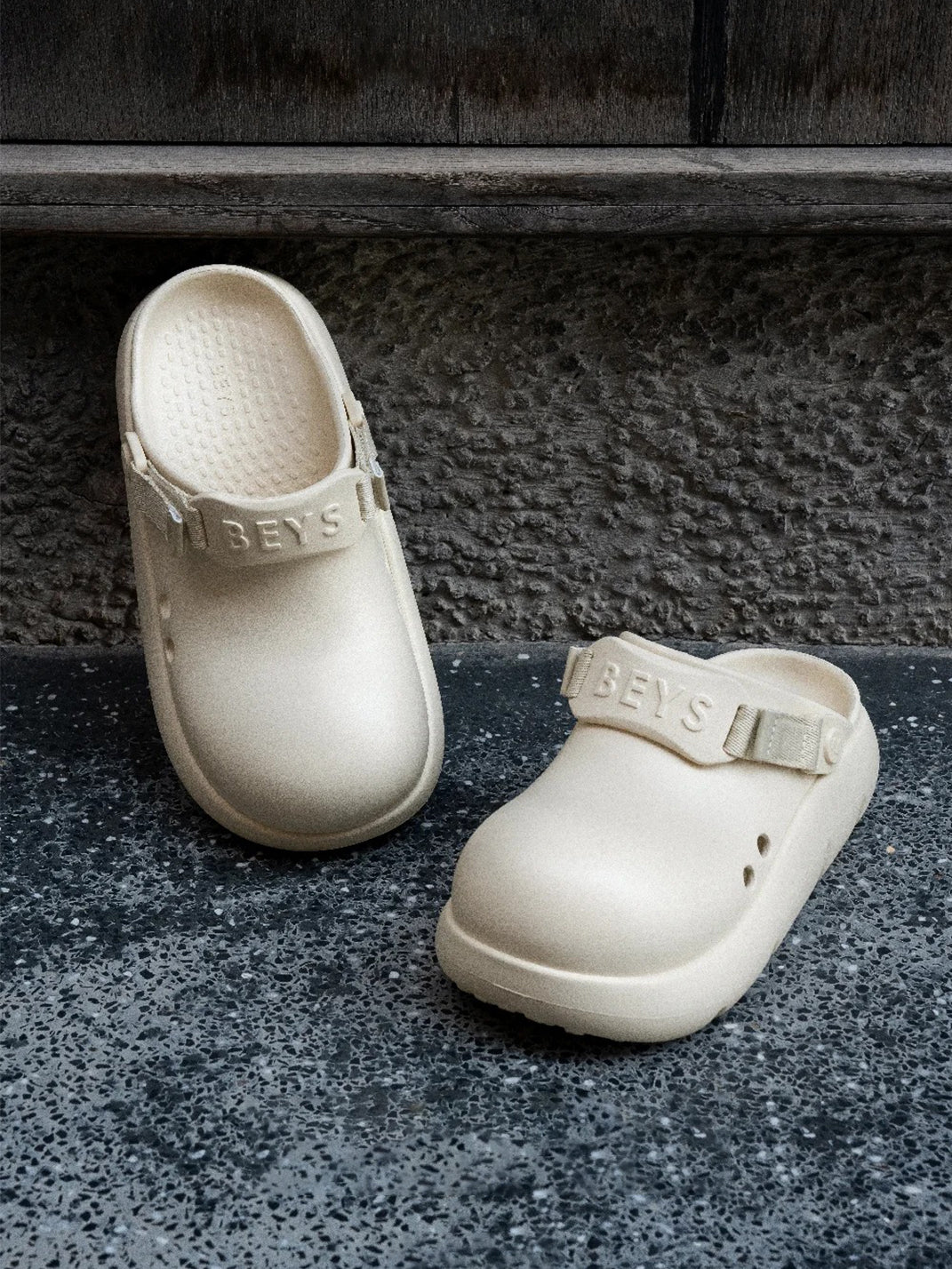 BEYS | Chunky Sole Summer Clog Sandals with Cut-Out Design-Beige - PSYLOS 1, BEYS | Chunky Sole Summer Clog Sandals with Cut-Out Design-Beige, Sandals, BEYS, PSYLOS 1