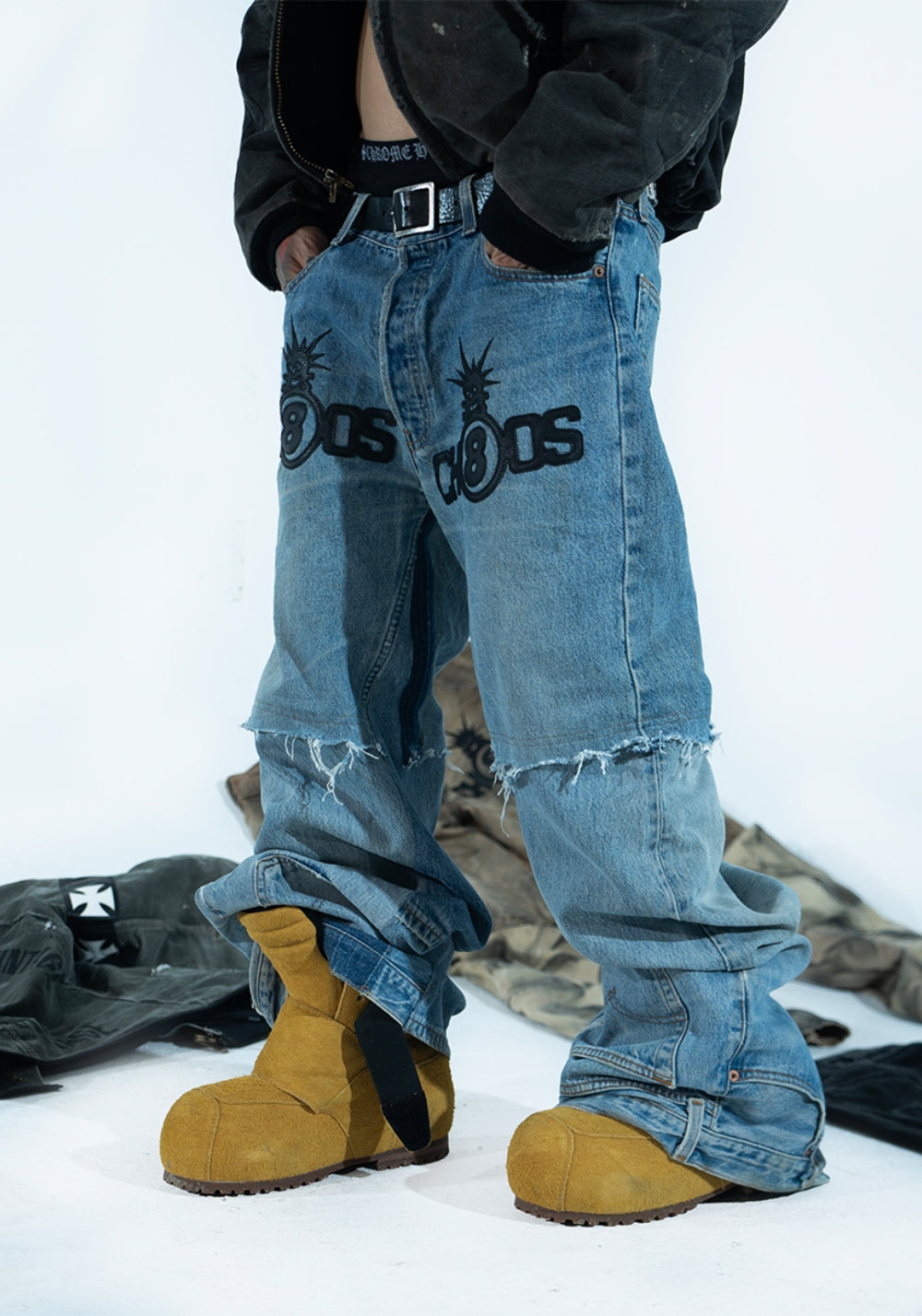 FVVO丨Premium Leather High-Top Ski Boots-Yellow - PSYLOS 1, FVVO丨Premium Leather High-Top Ski Boots-Yellow, Boots, FVVO&ROCKSTA•JAPAN, PSYLOS 1