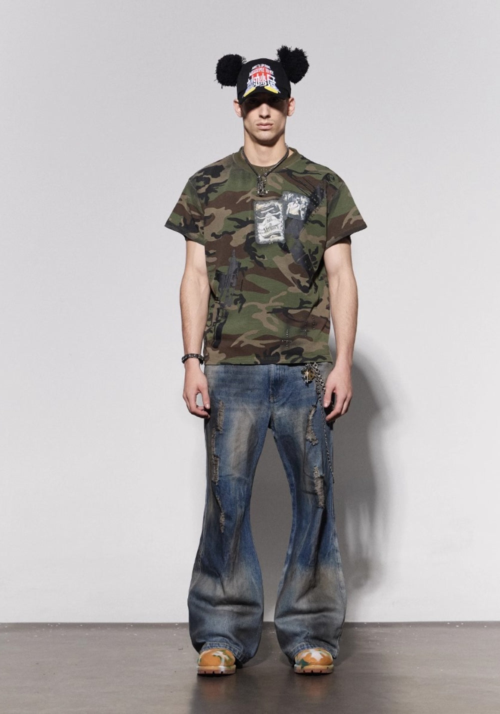 DND4DES丨Mud-Dyed Ripped Denim Jeans – Blue - PSYLOS 1, DND4DES丨Mud-Dyed Ripped Denim Jeans – Blue, Pants, DND4DES•JAPAN, PSYLOS 1