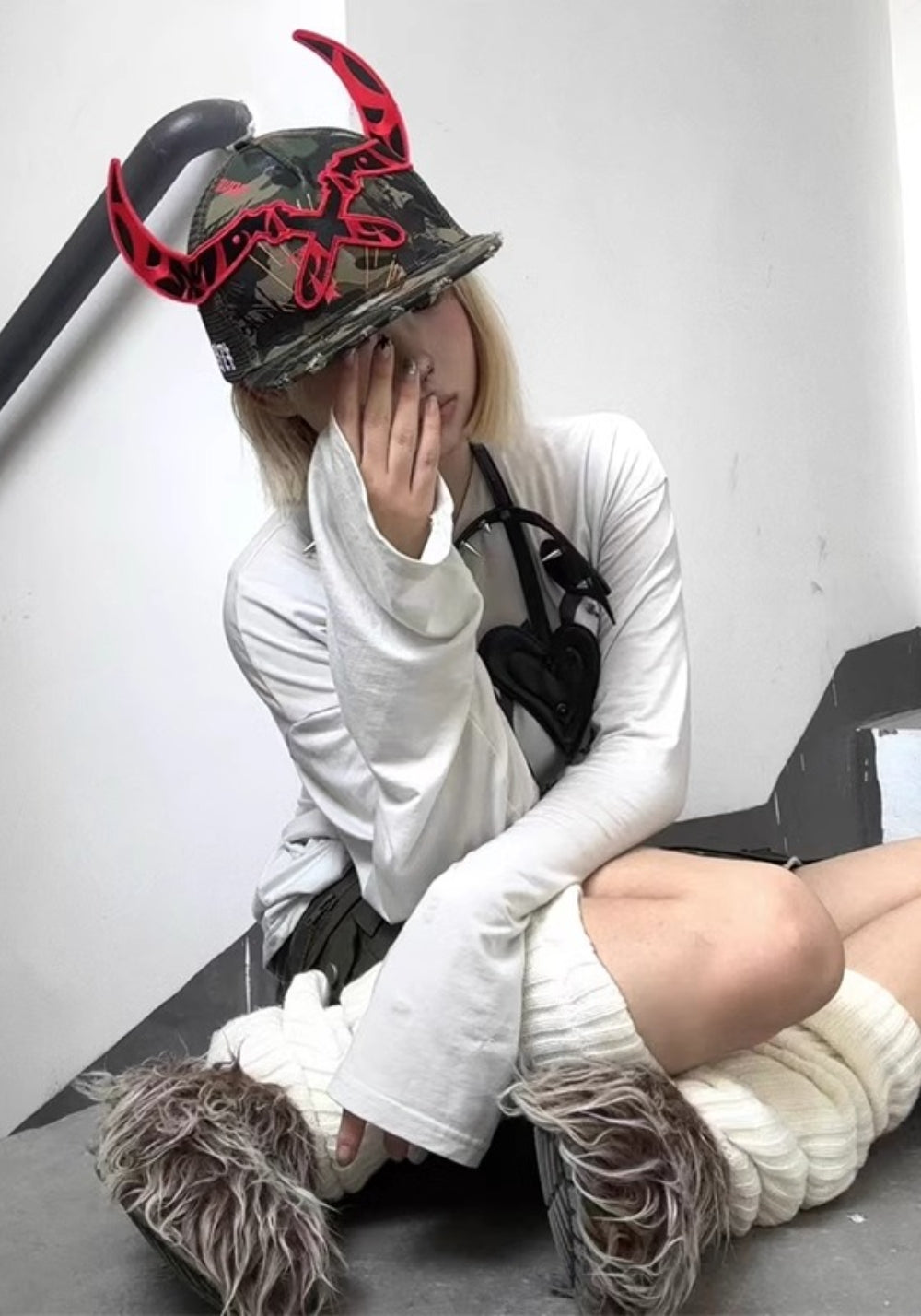 DND4DES丨Red Patch Camo Cap - PSYLOS 1, DND4DES丨Red Patch Camo Cap, Hat, DND4DES•JAPAN, PSYLOS 1