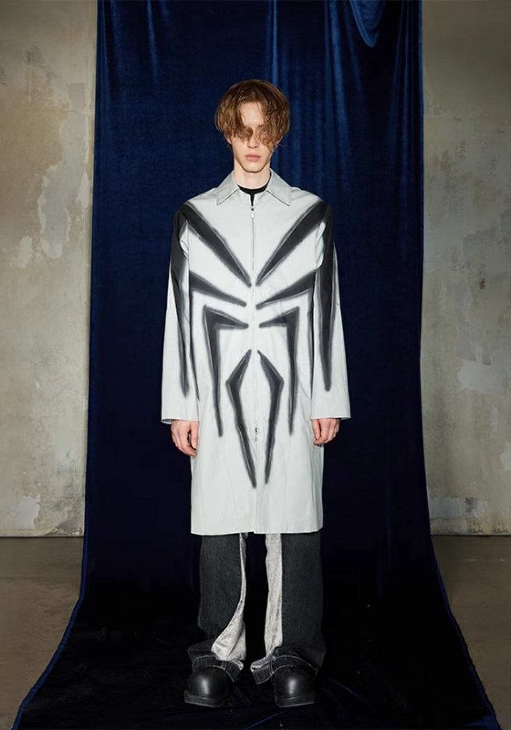 DND4DES丨Spider Print Trench Coat - PSYLOS 1, DND4DES丨Spider Print Trench Coat, Coat, DND4DES•JAPAN, PSYLOS 1