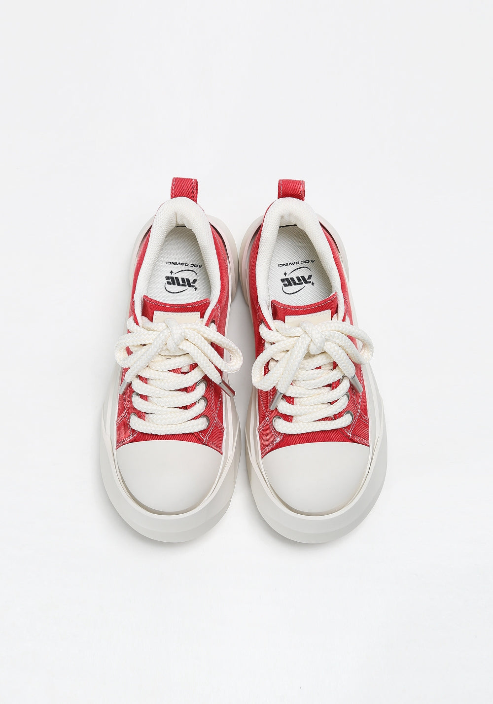 ADC丨Bare Look Washed Denim Platform Sneakers - PSYLOS 1, ADC丨Bare Look Washed Denim Platform Sneakers, Chunky Sneakers, ADC, PSYLOS 1