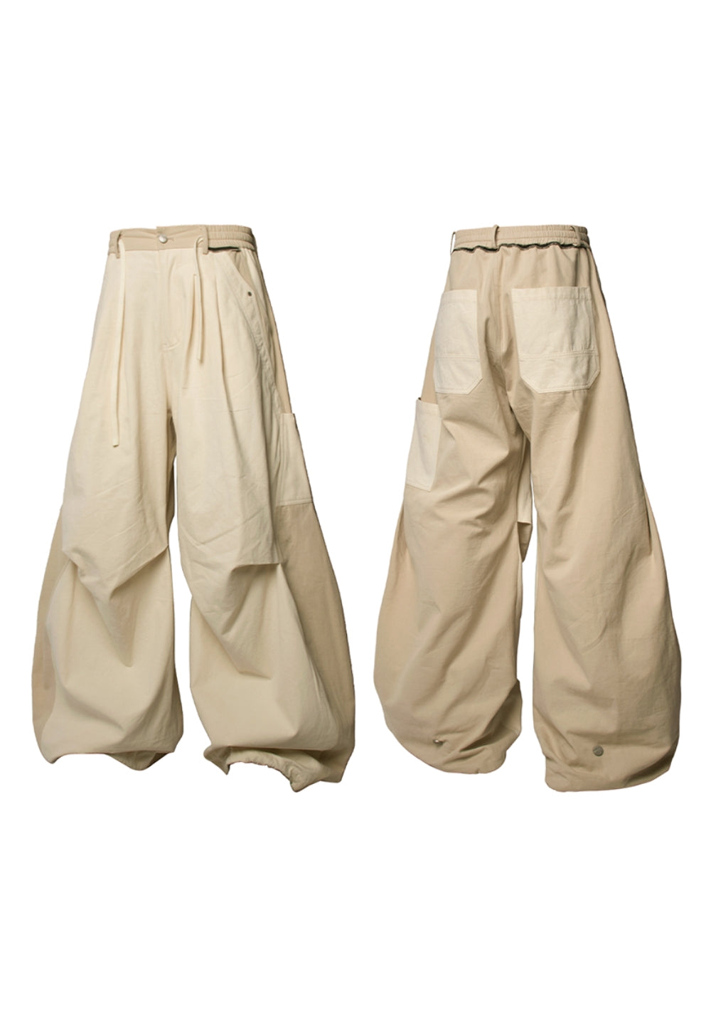 RELABEL丨Colorblock Pleated Utility Pants - PSYLOS 1, RELABEL丨Colorblock Pleated Utility Pants, Pants, RELABEL, PSYLOS 1